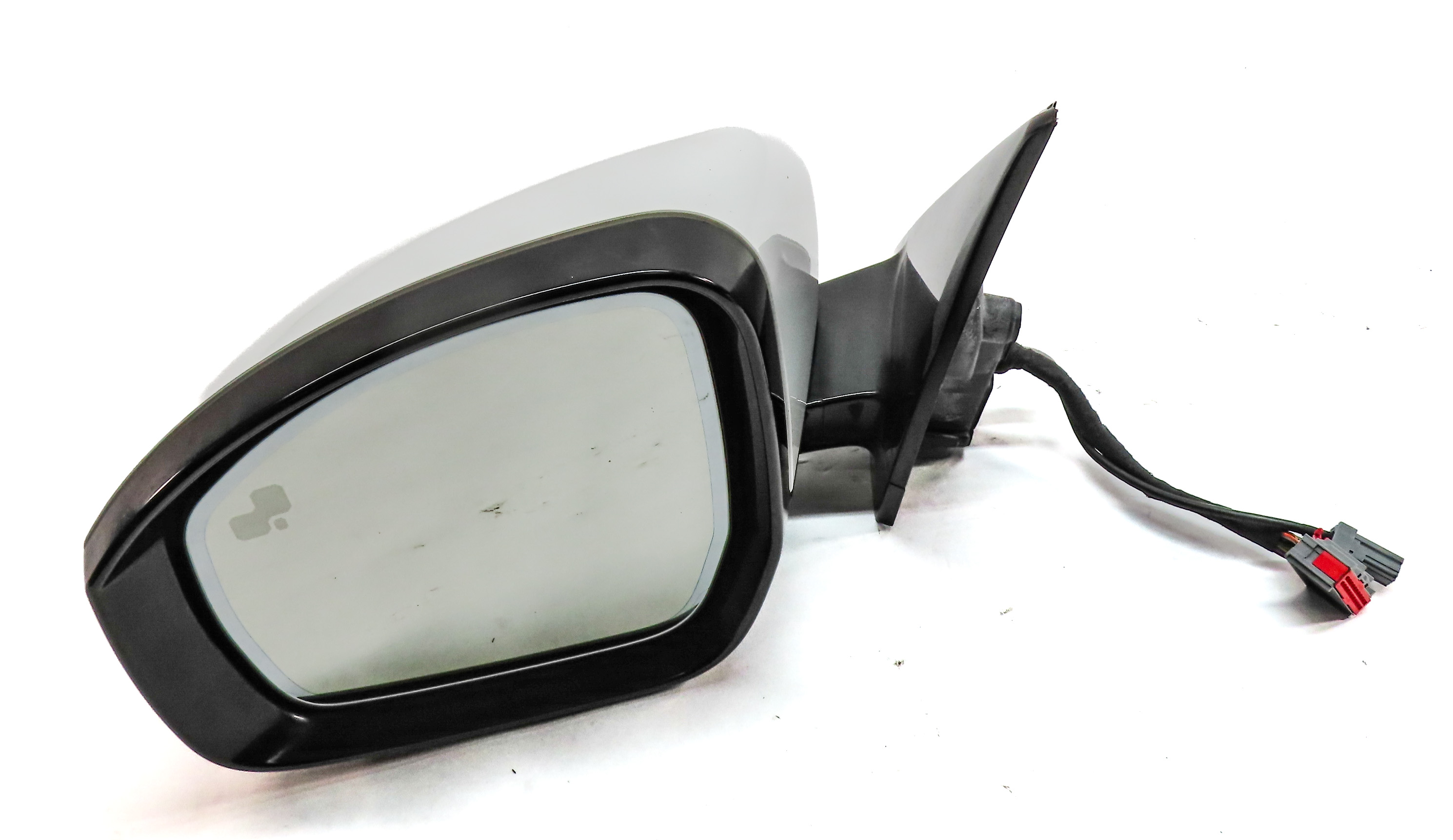 14-17 RANGE ROVER L405 LEFT DRIVER AUTODIM BLIND SPOT CAMERA DOOR MIRROR (WHITE) — exact item pictured