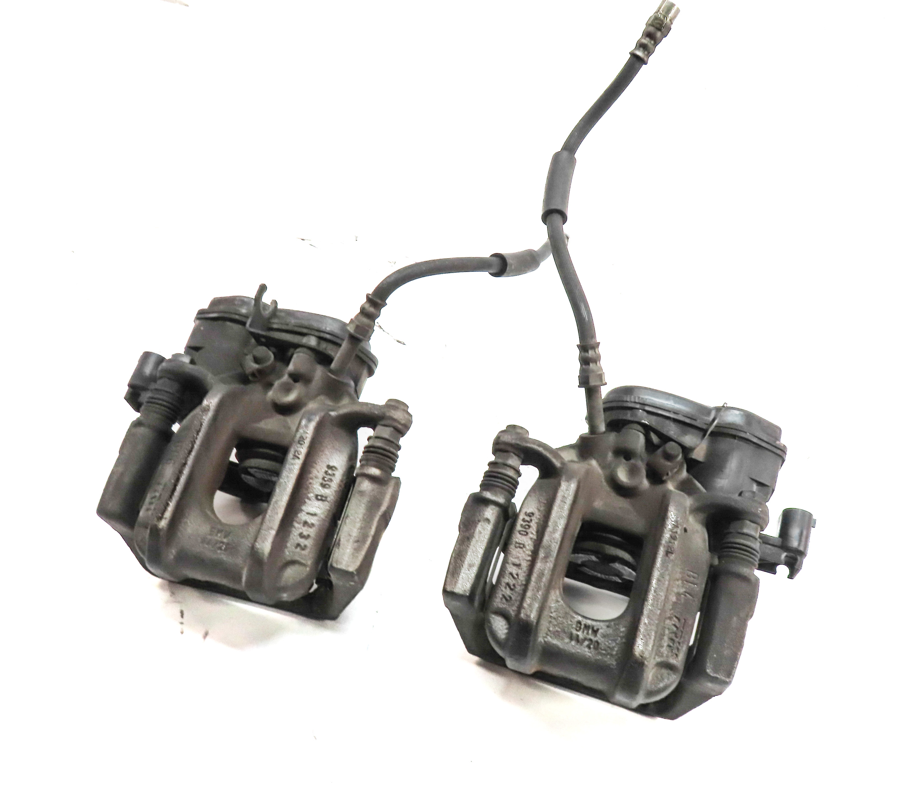 2011-2019 BMW 535i 550i 640i 650i (F06 F10) REAR LEFT & RIGHT BRAKE CALIPER SET — exact item pictured