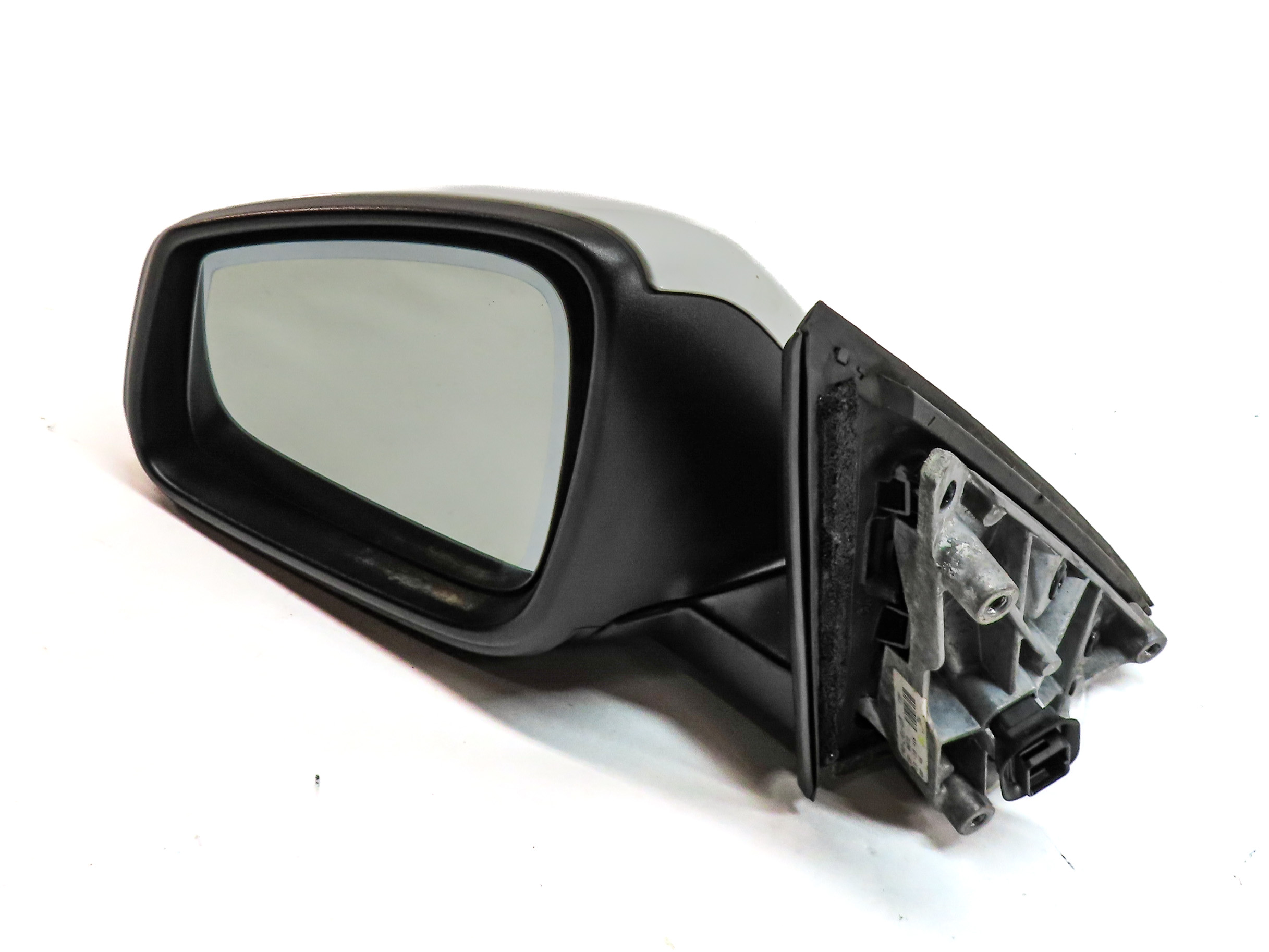2017-2022 BMW X1 F48 FRONT LEFT DRIVER PFOLD MEMORY DOOR MIRROR (White) — exact item pictured