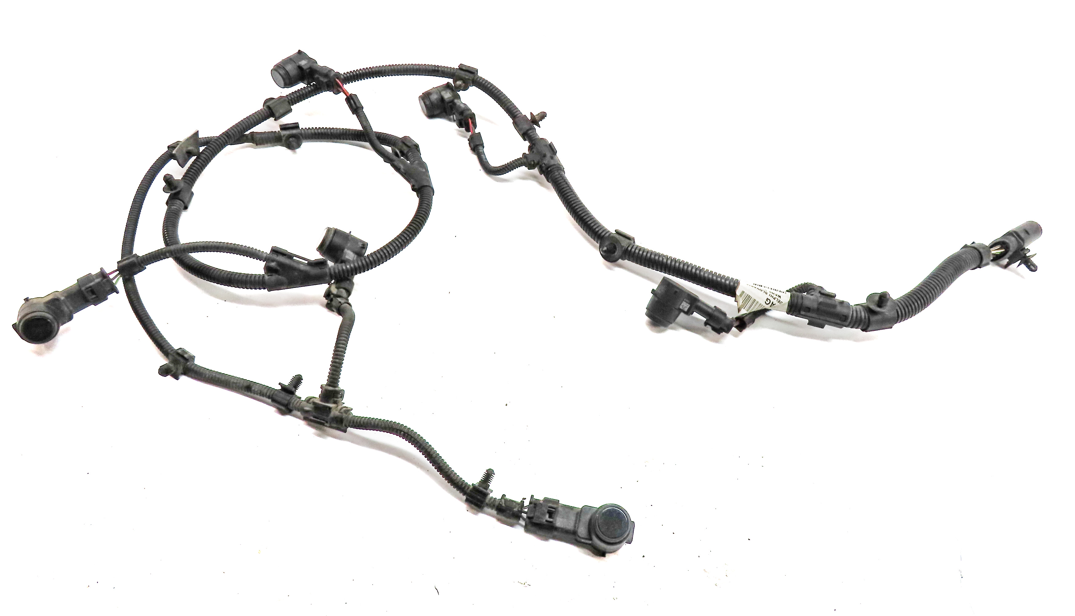 08 PORSCHE CAYENNE 957 REAR PARK ASSIST PDC DISTANCE CONTROL WIRE SENSOR SET/6 — exact item pictured