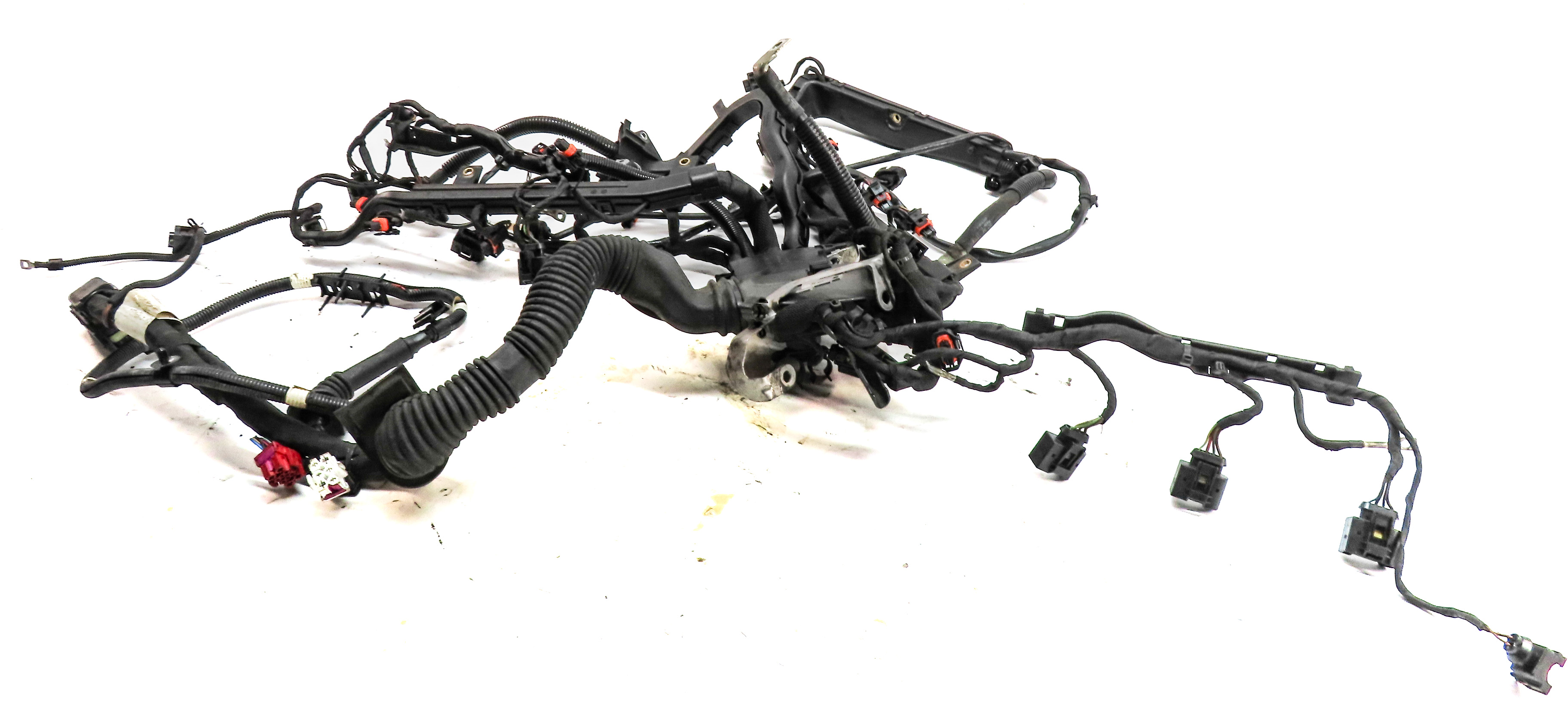 2008 PORSCHE CAYENNE (957) 4.8L TURBO (M48.51) ENGINE MOTOR WIRE WIRING HARNESS — exact item pictured
