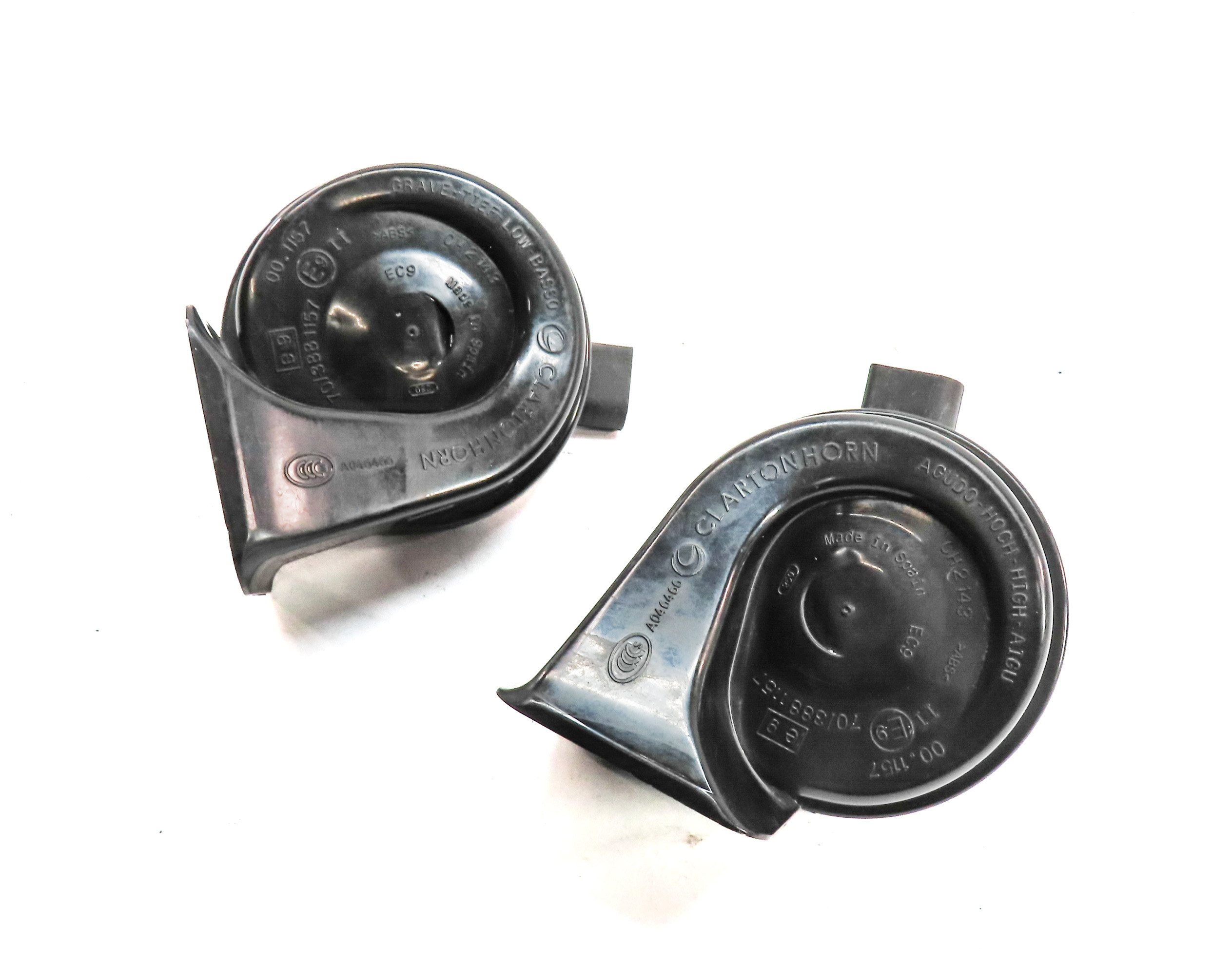 2009-2017 BMW 6 7 SERIES (F01 F06) HIGH & LOW TONE SAFETY HORN SET 2 — exact item pictured