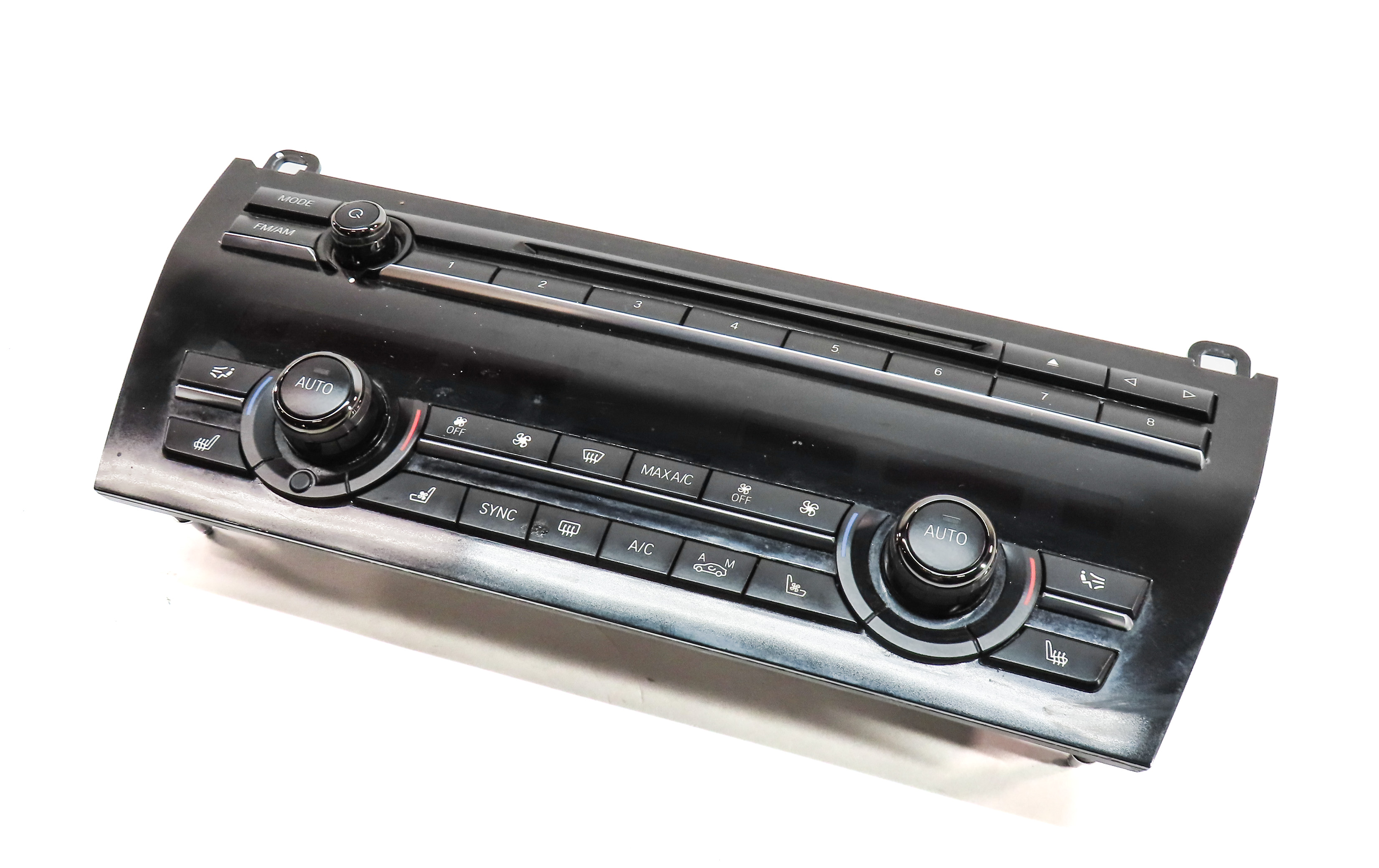 2011-2015 BMW 740i 750i 760i (F01) FRONT HEATER A/C TEMPERATURE CONTROL PANEL — exact item pictured