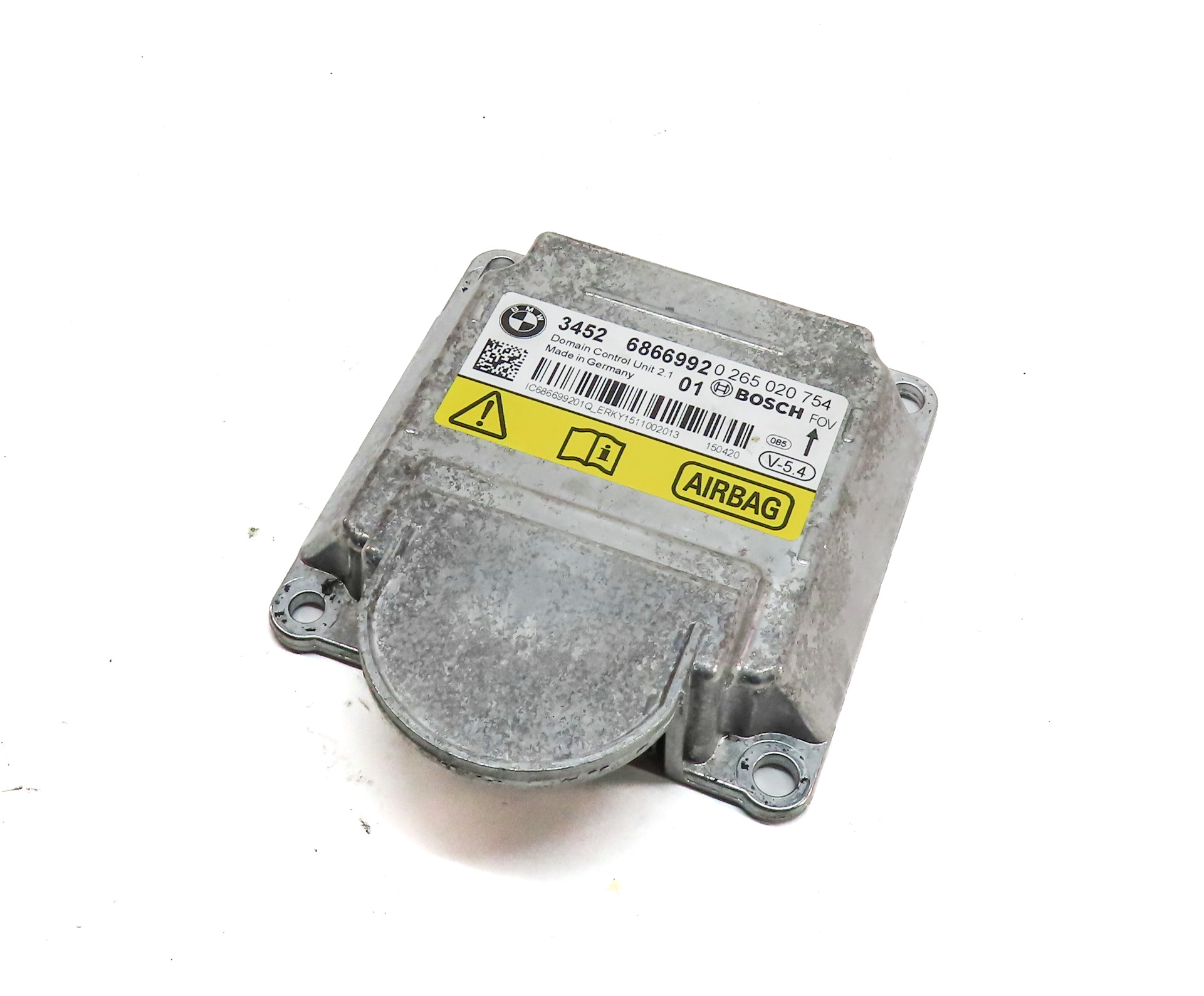 2015 BMW 750LI (F01) SAFETY RESTRAINT CONTROL MODULE — exact item pictured