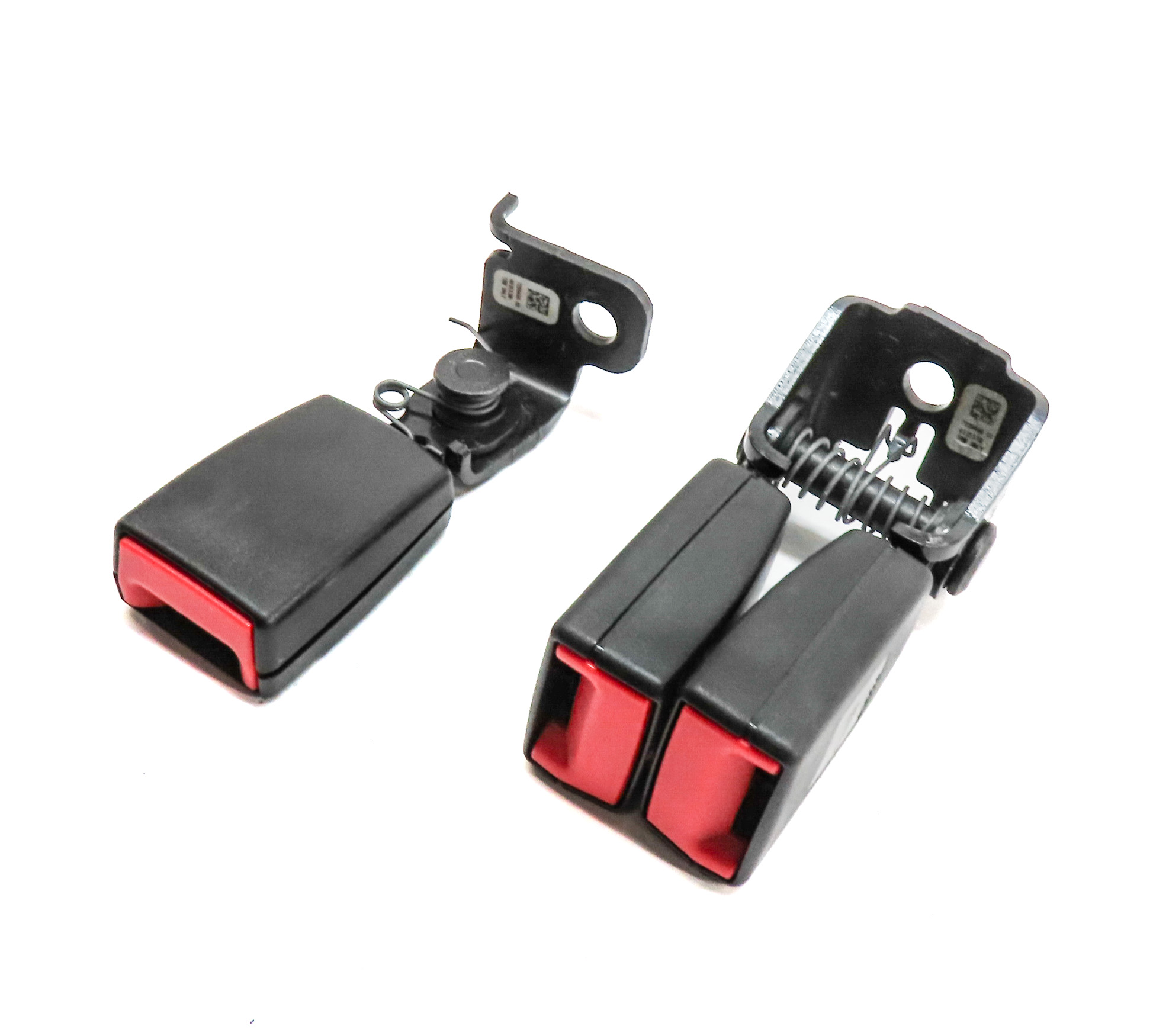 2014 BMW X3 (F25) REAR LEFT CENTER RIGHT SEAT SEATBELT BUCKLE RECEIVER SET — exact item pictured