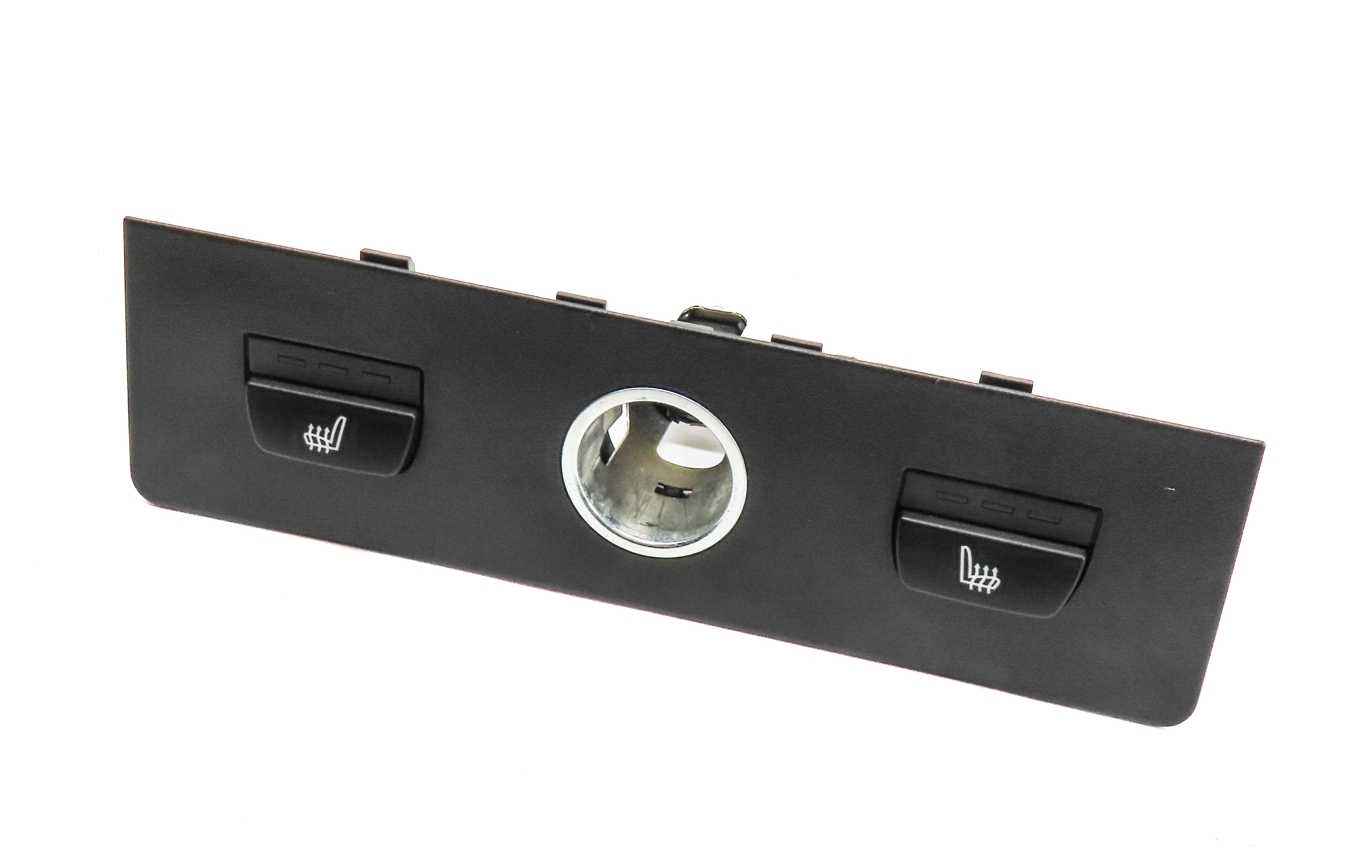 2014 BMW X3 (F25) REAR HEATED SEAT CONTROL SWITCH PANEL w/ 12V POWER SOCKET — exact item pictured