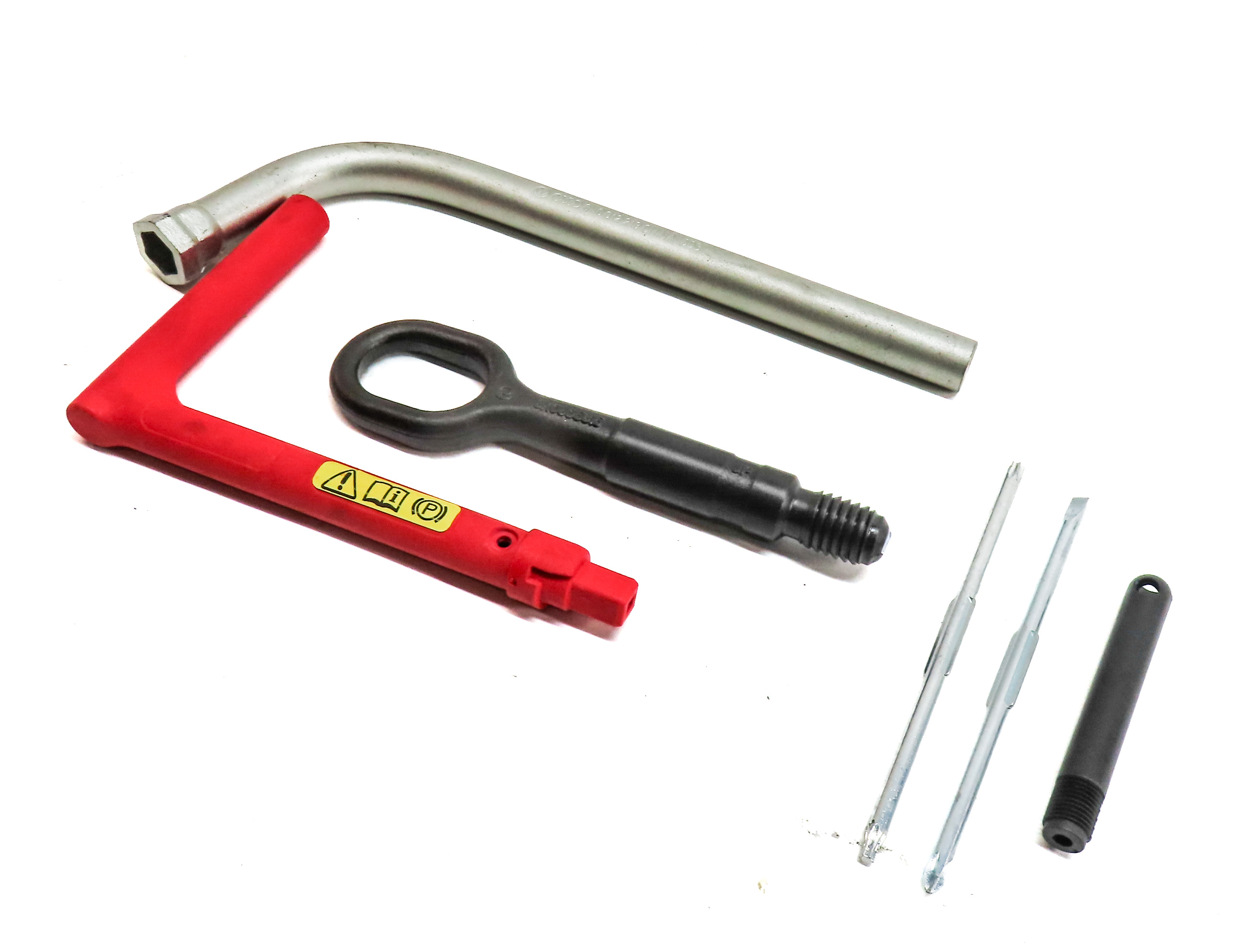 2017 AUDI A4 (B9 8W) EMERGENCY ROADSIDE TOW HOOK LUG WRENCH TOOL KIT SET/6 — exact item pictured