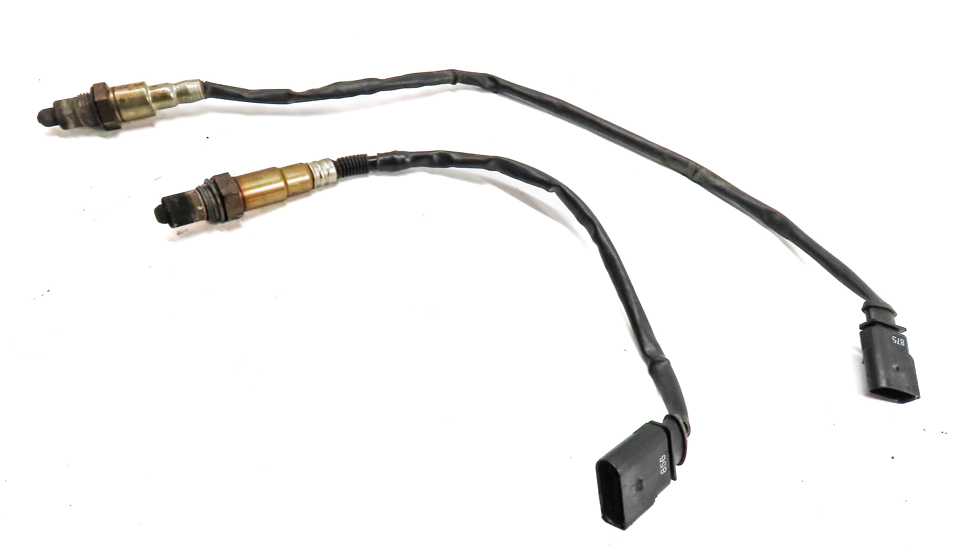 2017 AUDI A4 (B9 8W) 2.0L (CYMC) ENGINE OXYGEN O2 LAMBDA PROBE WIRE SENSOR SET/2 — exact item pictured