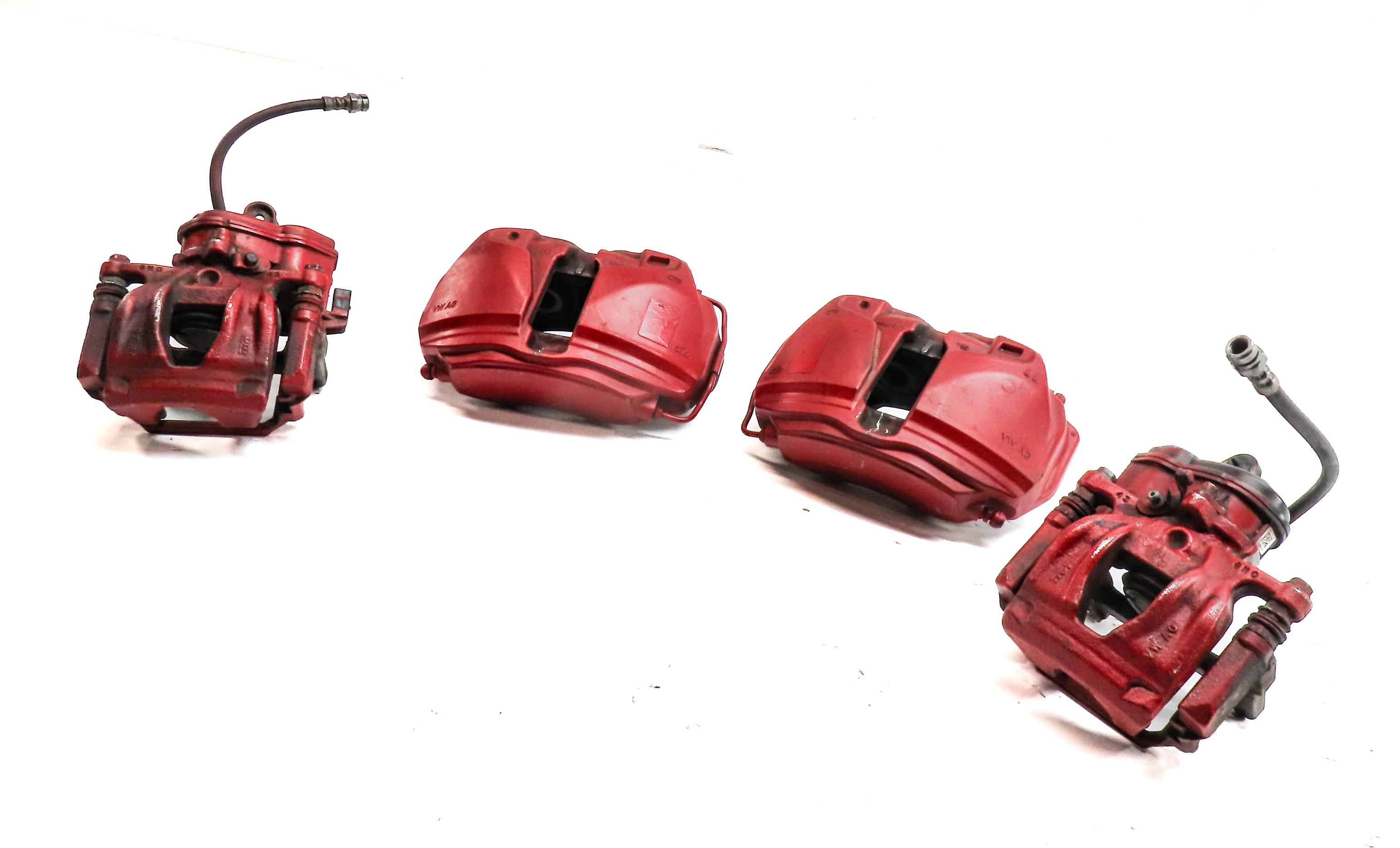 2017-2019 AUDI A4 A5 (B9 8W 8W6) FRONT/REAR LEFT/RIGHT BRAKE CALIPER SET-4 — exact item pictured