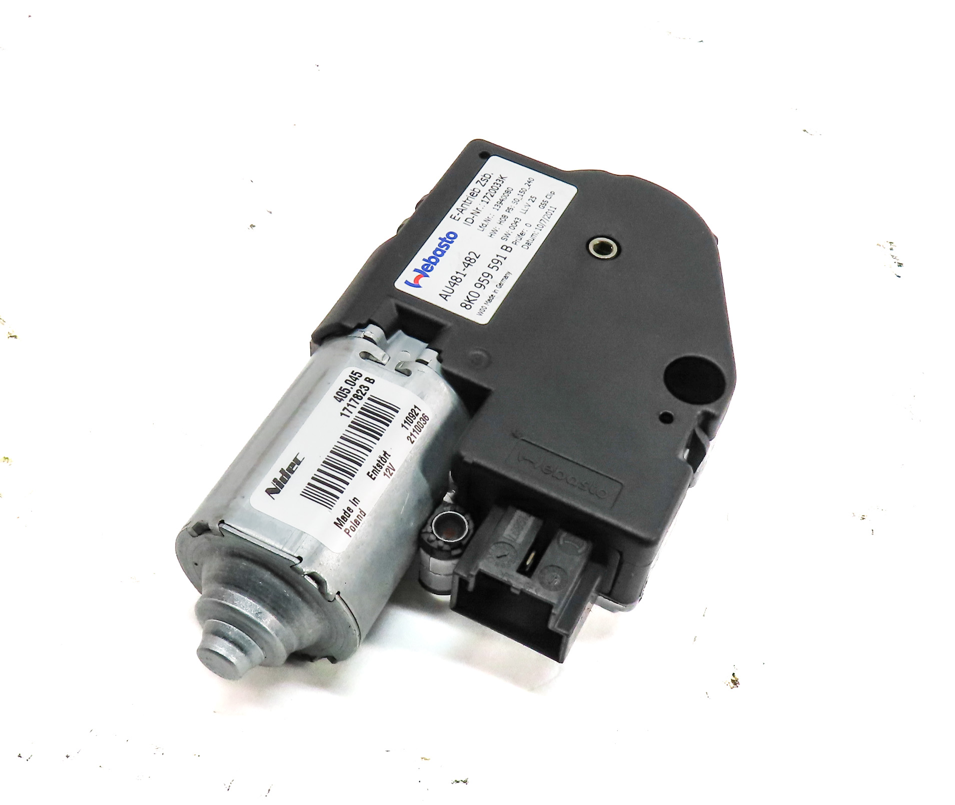 2009-2015 AUDI A4 S4 (B8 8K) SUNROOF MOTOR SUN ROOF WINDOW MOTOR — exact item pictured