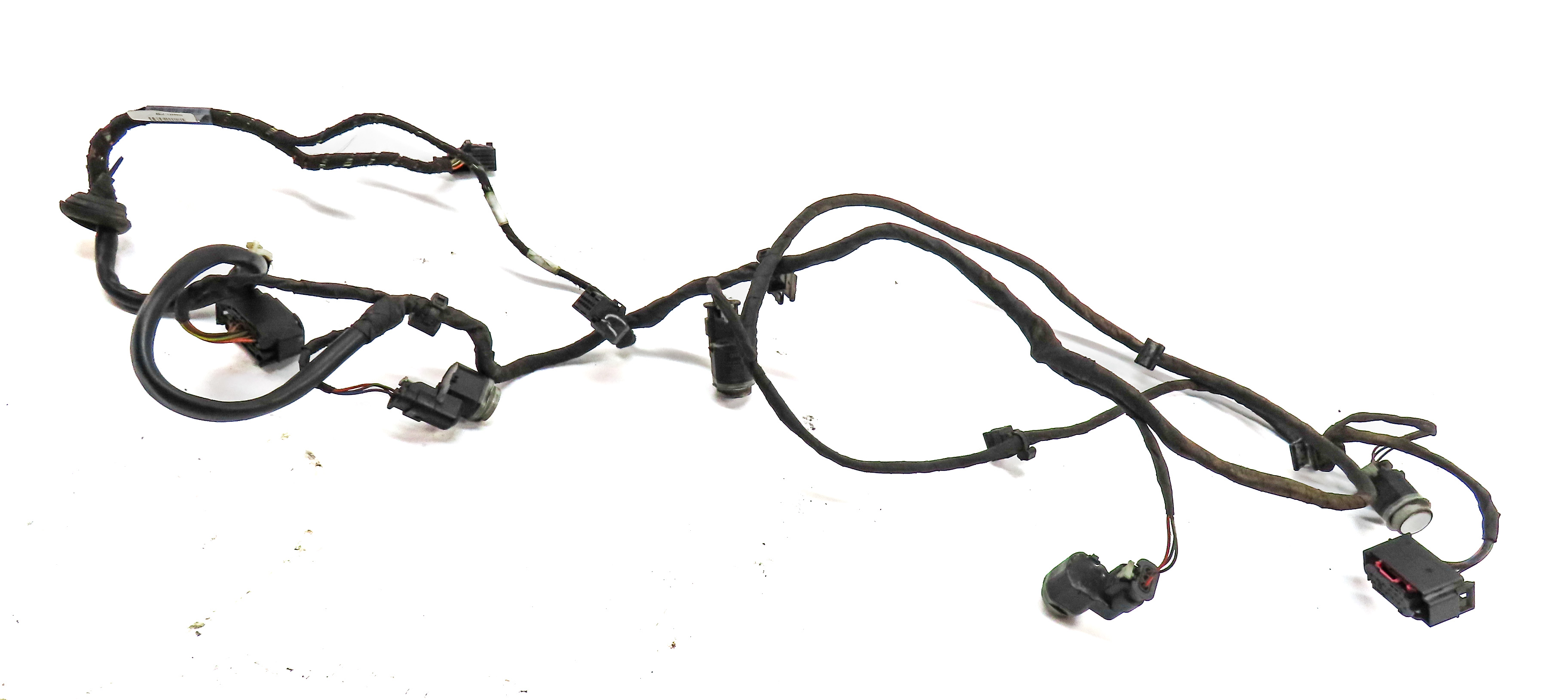2012 AUDI A4 (B8 8K) REAR PARK ASSIST PDC DISTANCE CONTROL SENSOR SET/4 (Silver) — exact item pictured