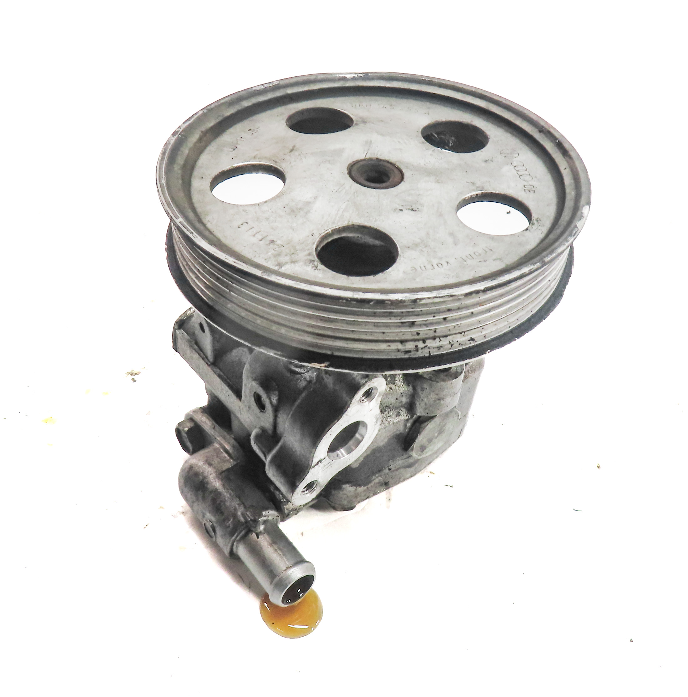 2009-2012 AUDI A4 A5 (B8 8K 8T) 2.0L TURBO ENGINE POWER STEERING PUMP w/ PULLEY — exact item pictured