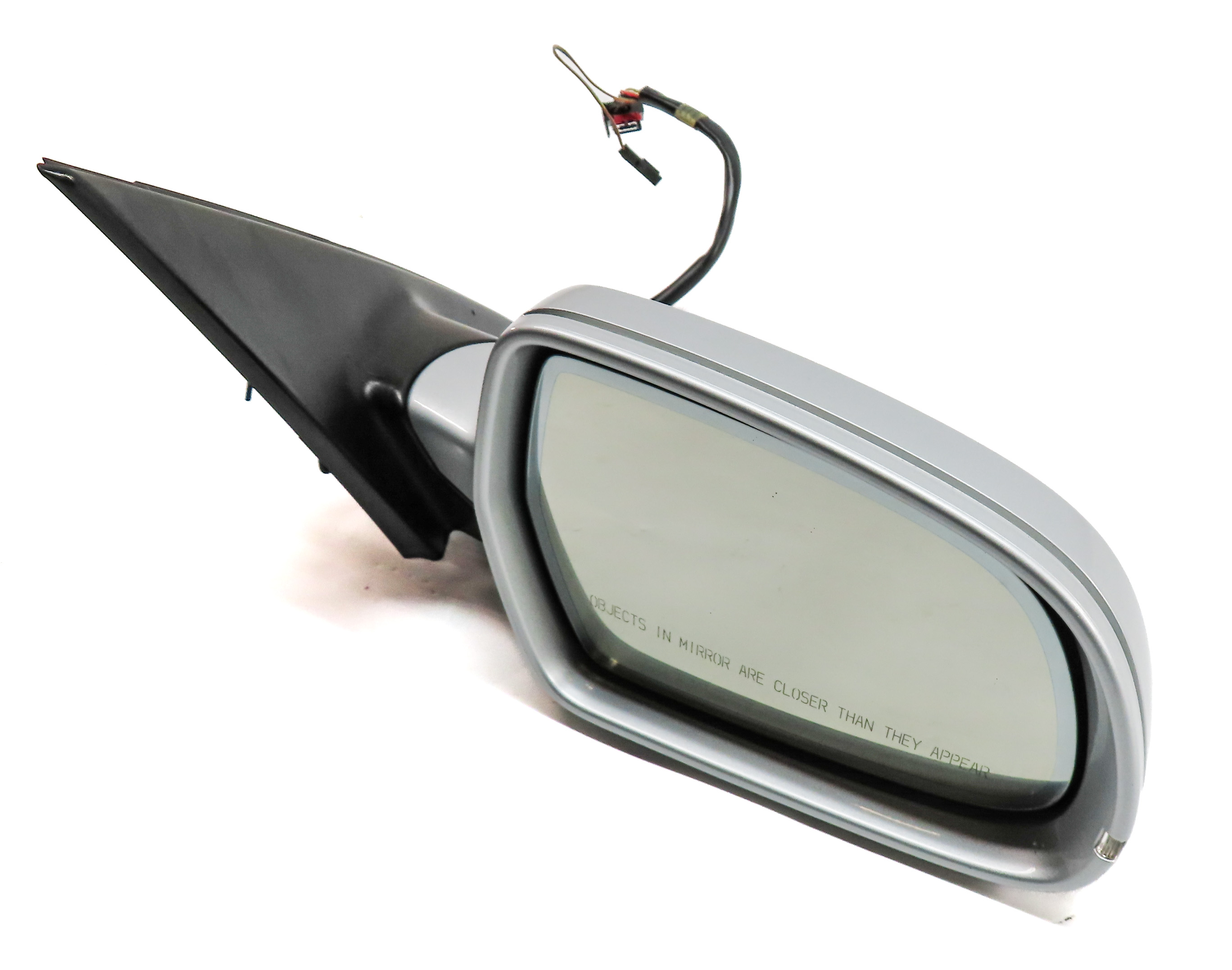 12-14 AUDI A4 B8 8T RIGHT PASSENGER MEMORY PFOLD HEAT BLIND DOOR MIRROR (Silver) — exact item pictured