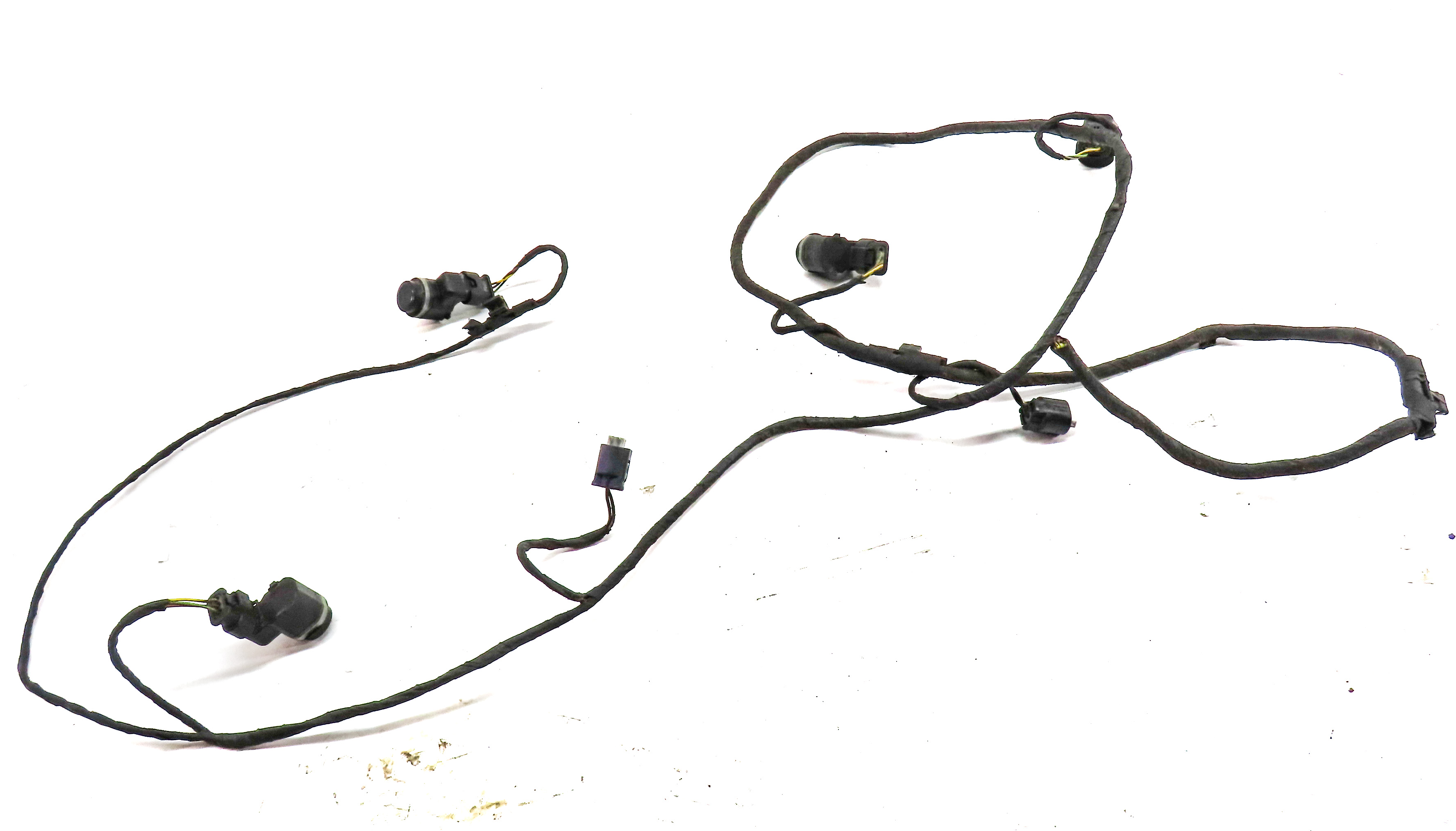 2013 BMW M6 (F13) REAR PARK ASSIST PDC DISTANCE CONTROL WIRE SENSOR SET/4 (Gray) — exact item pictured