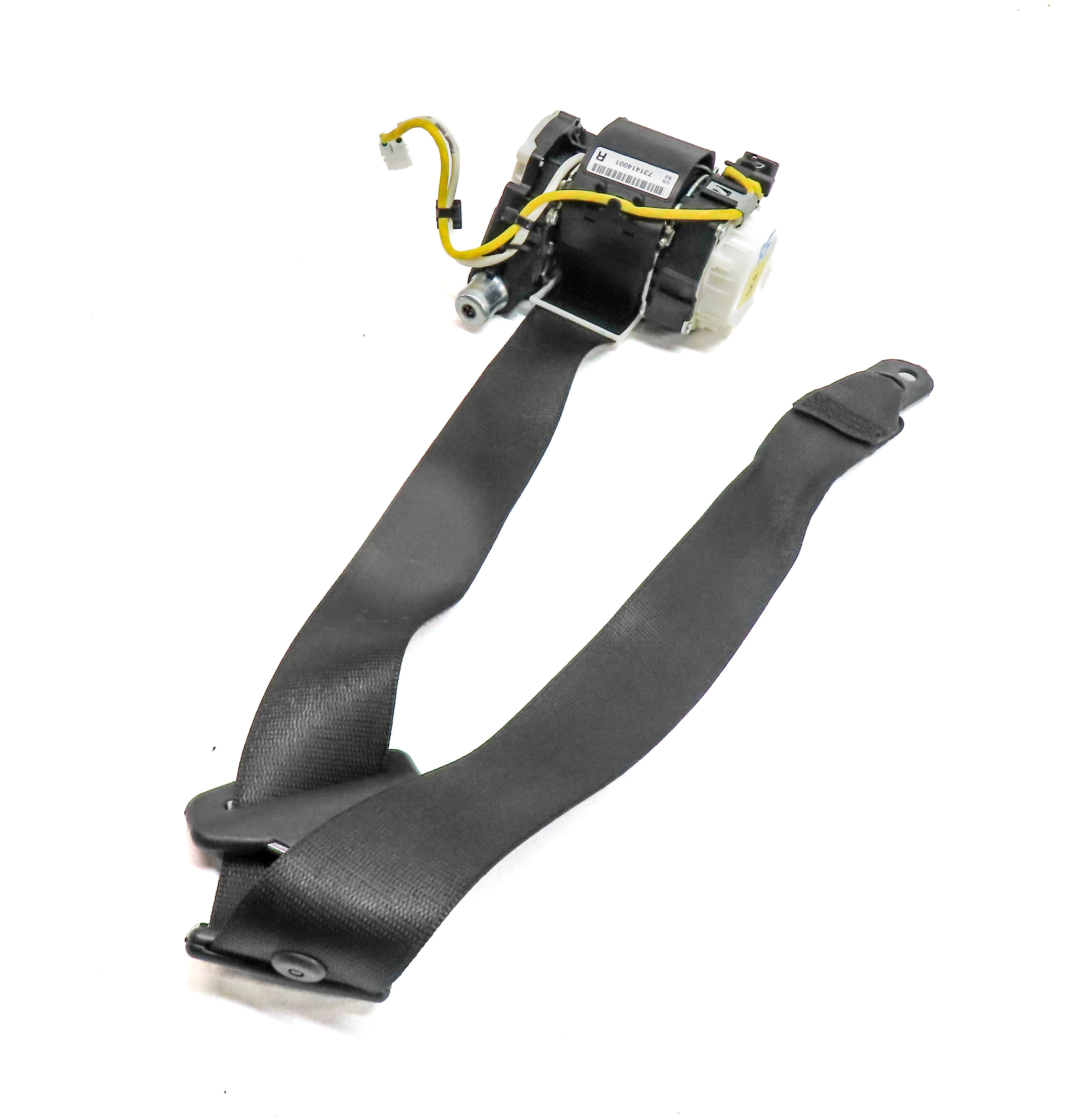 12-14 BMW 6 M6 (F06 F12 F13) RIGHT FRONT PASSENGER SEATBELT RETRACTOR (Black) — exact item pictured