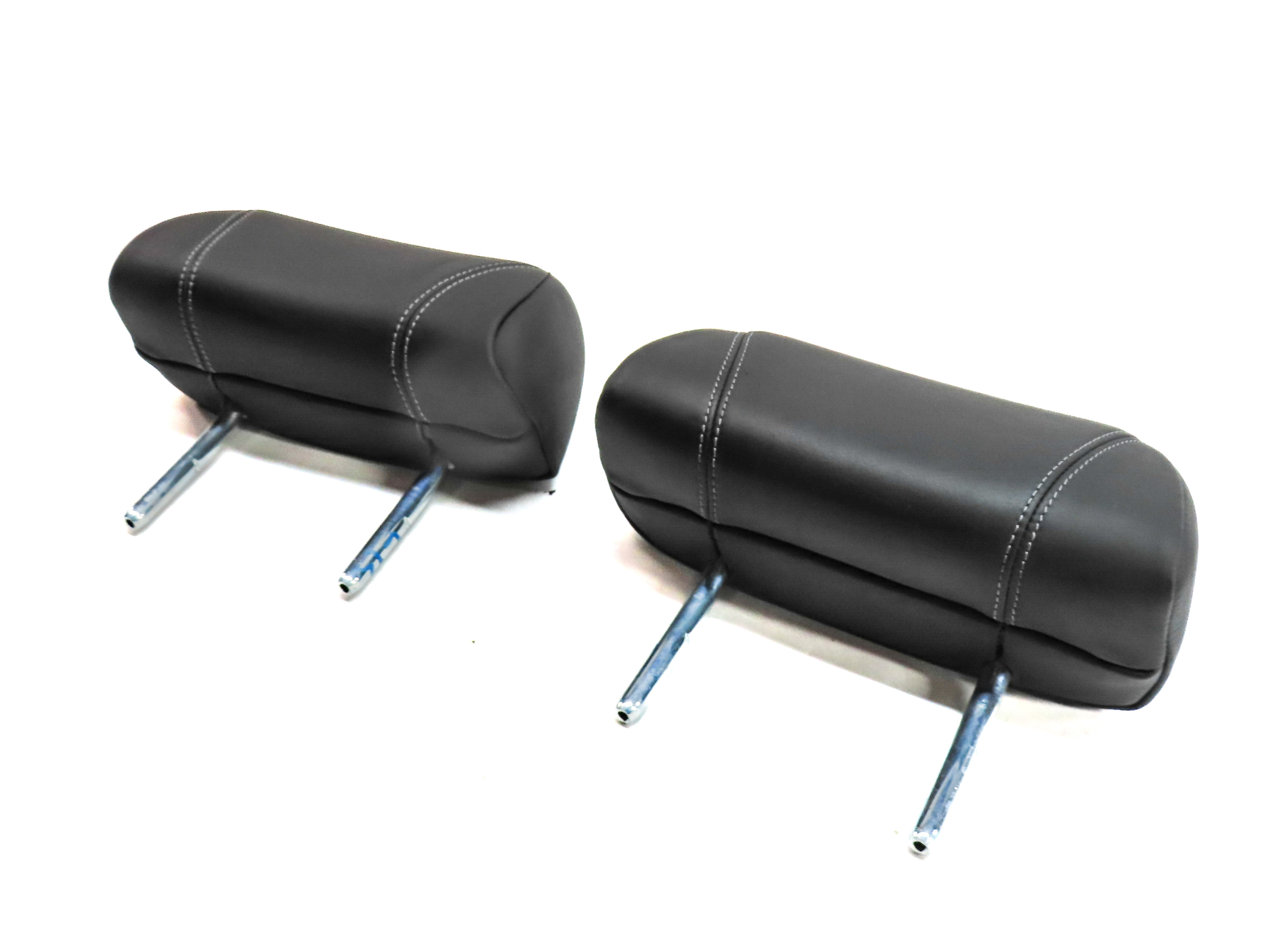 2012-2018 BMW M6 (F06 F12 F13) REAR LEFT & RIGHT SEAT HEADREST (BLACK LEATHER) — exact item pictured