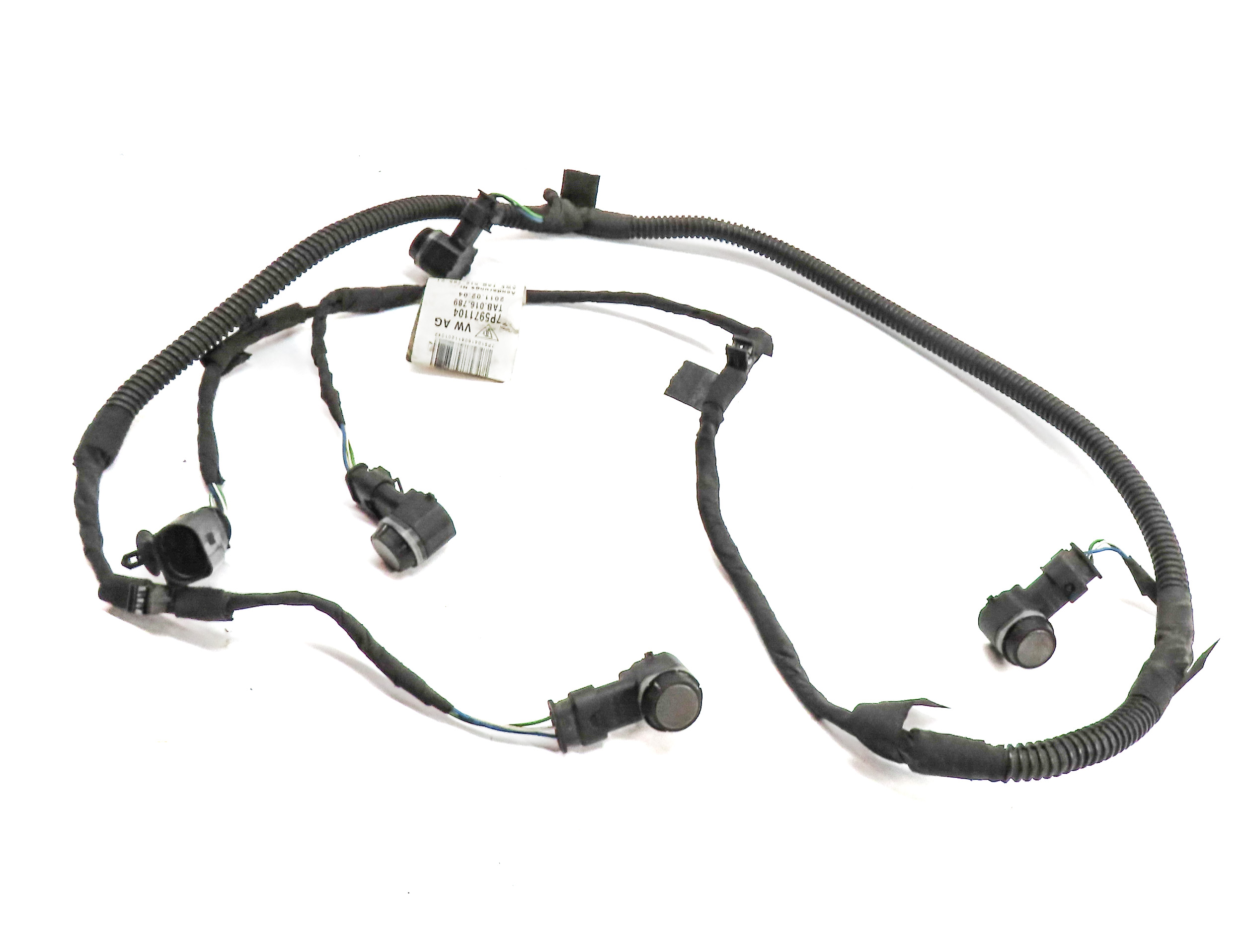 12 PORSCHE CAYENNE (958) REAR PARK ASSIST PDC DISTANCE CONTROL WIRE SENSOR SET/4 — exact item pictured