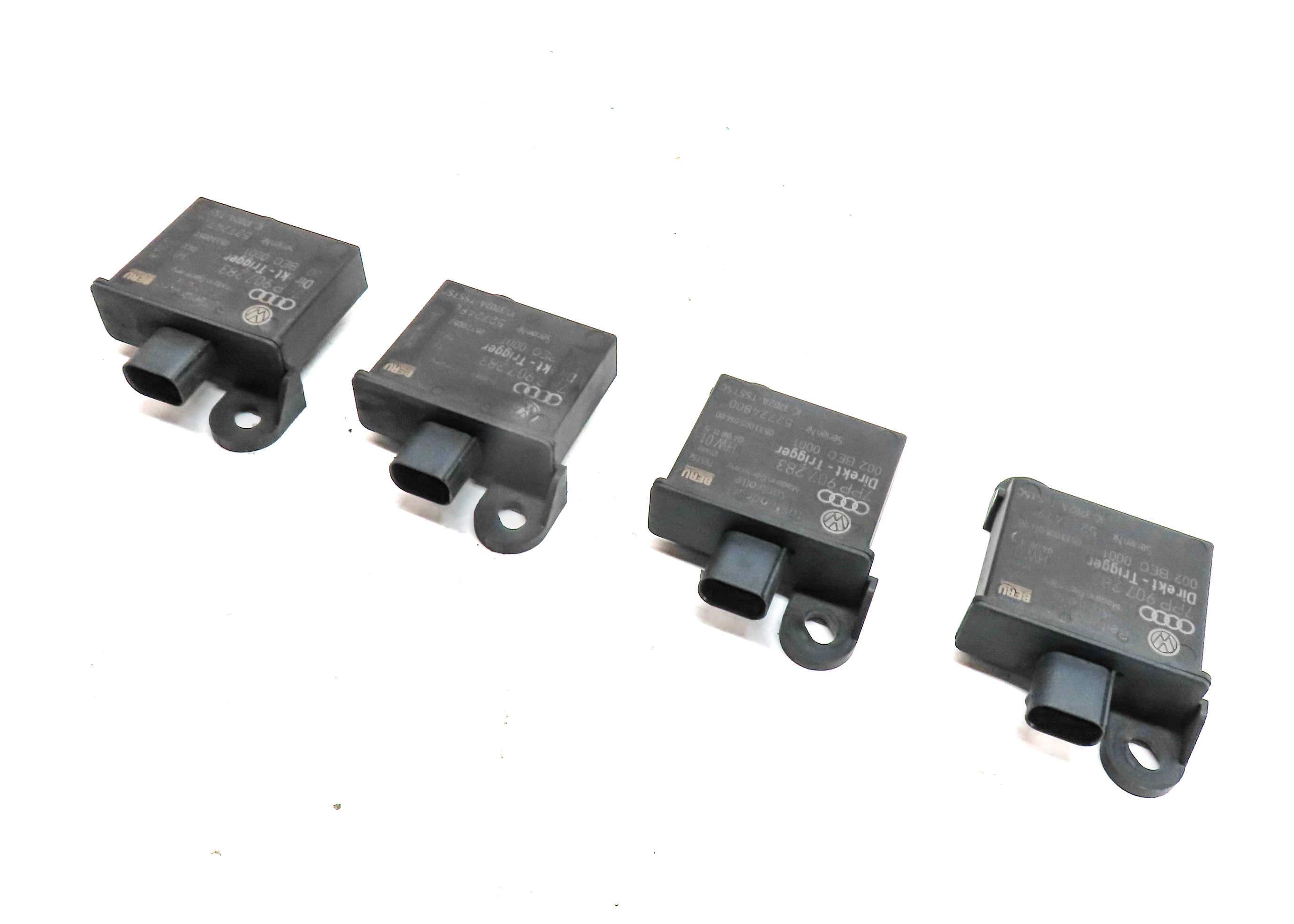 2012 PORSCHE CAYENNE (958) FRONT & REAR TPMS TIRE PRESSURE MONITOR MODULE SET/4 — exact item pictured