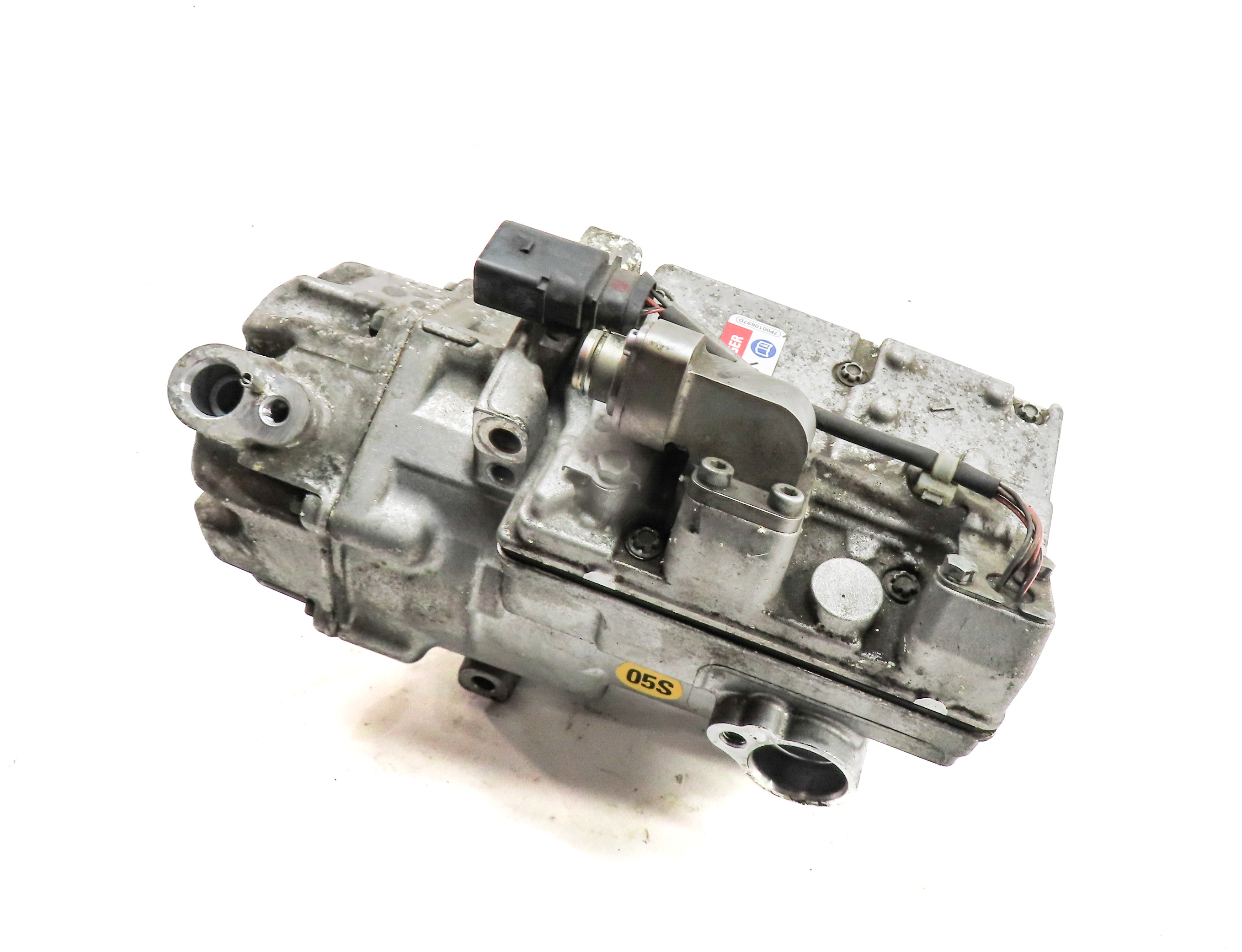 11-18 PORSCHE CAYENNE HYBRID (958) 3.0L HYBRID A/C COMPRESSOR PUMP — exact item pictured