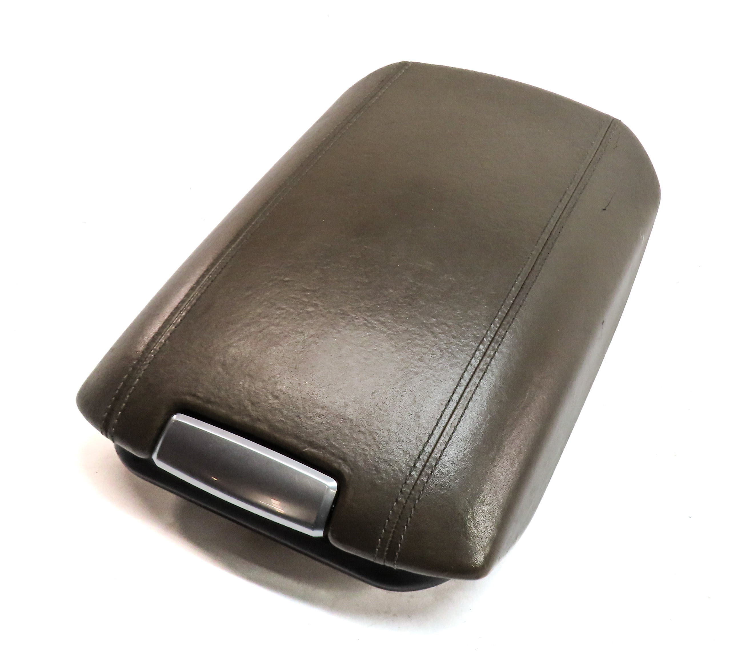 11-14 PORSCHE CAYENNE (958) FRONT CENTER CONSOLE ARM REST COVER LID (BROWN) — exact item pictured