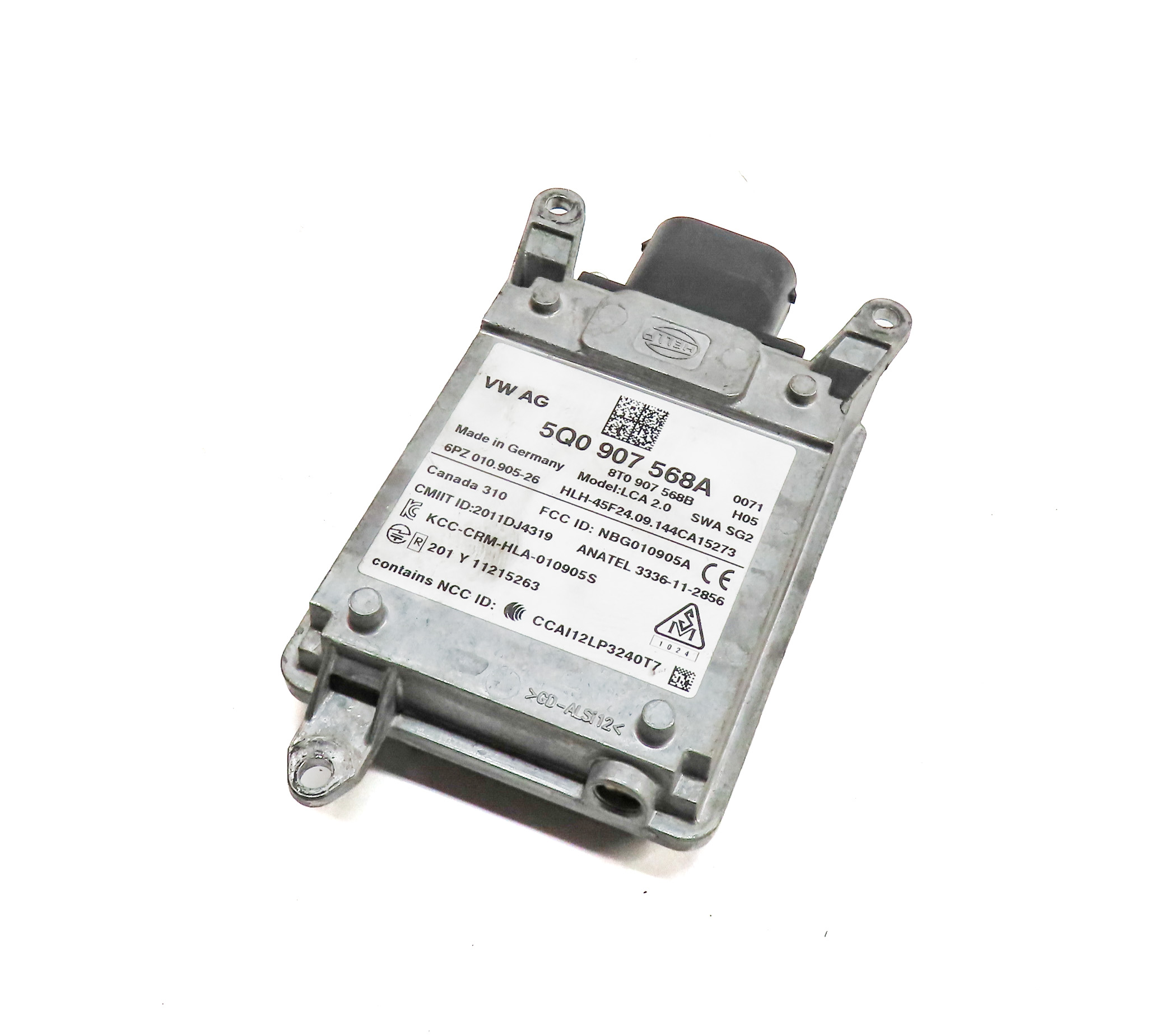 2015-2016 AUDI A3 S3 (8V) BLIND SPOT RADAR SENSOR MODULE (SLAVE) — exact item pictured