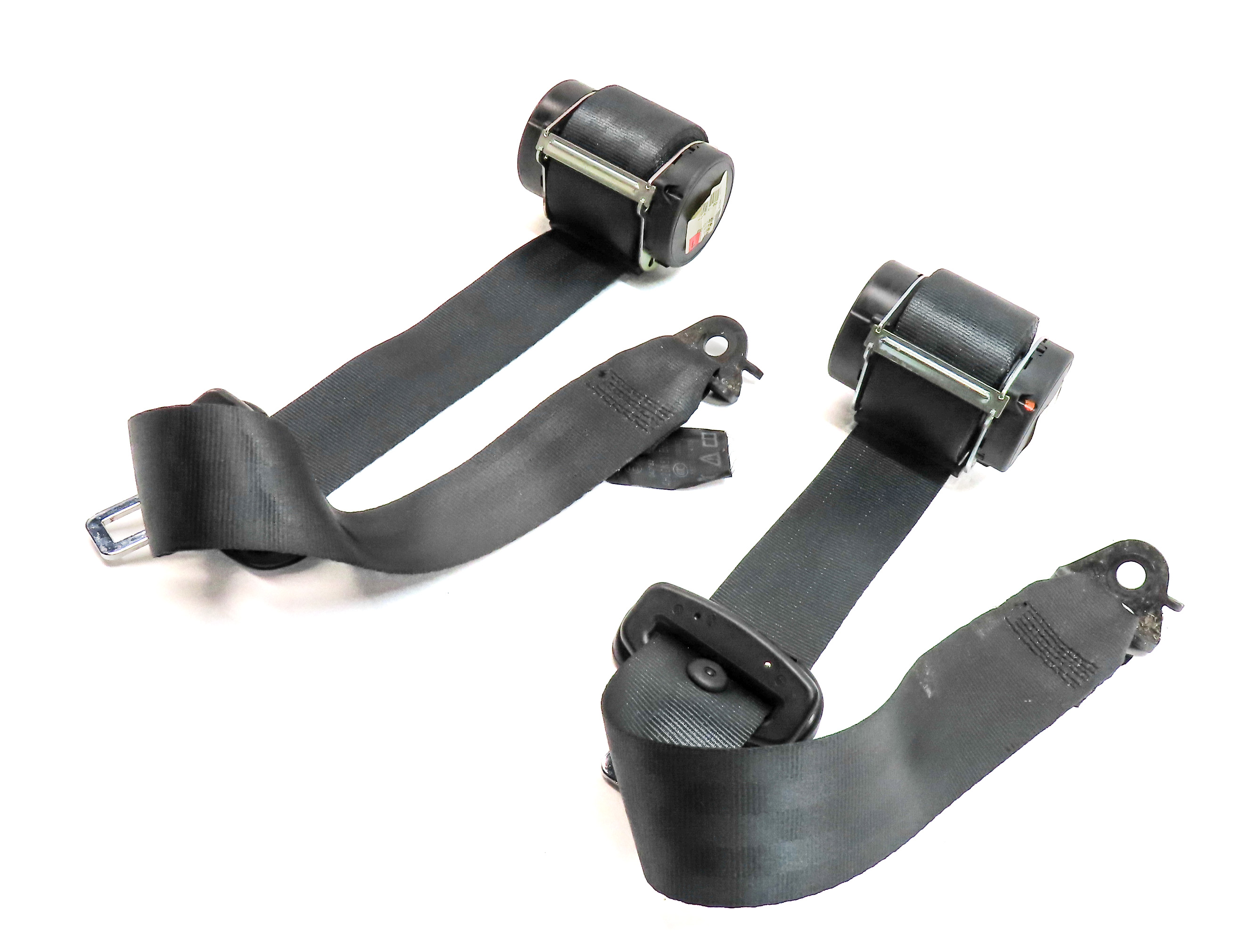 2011 LAND ROVER LR4 (L319) REAR 3RD ROW LEFT & RIGHT SEATBELT RETRACTOR SET/2 — exact item pictured