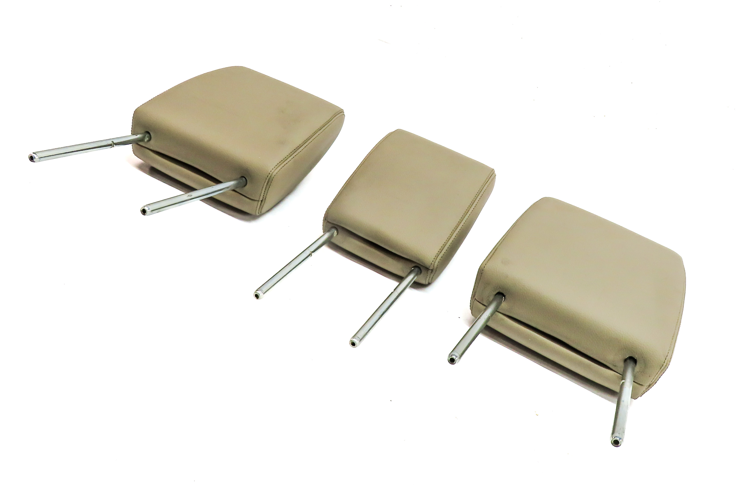 10-16 LAND ROVER LR4 L319 REAR 2ND ROW LEFT CENTER RIGHT HEADREST SET/3 (Almond) — exact item pictured