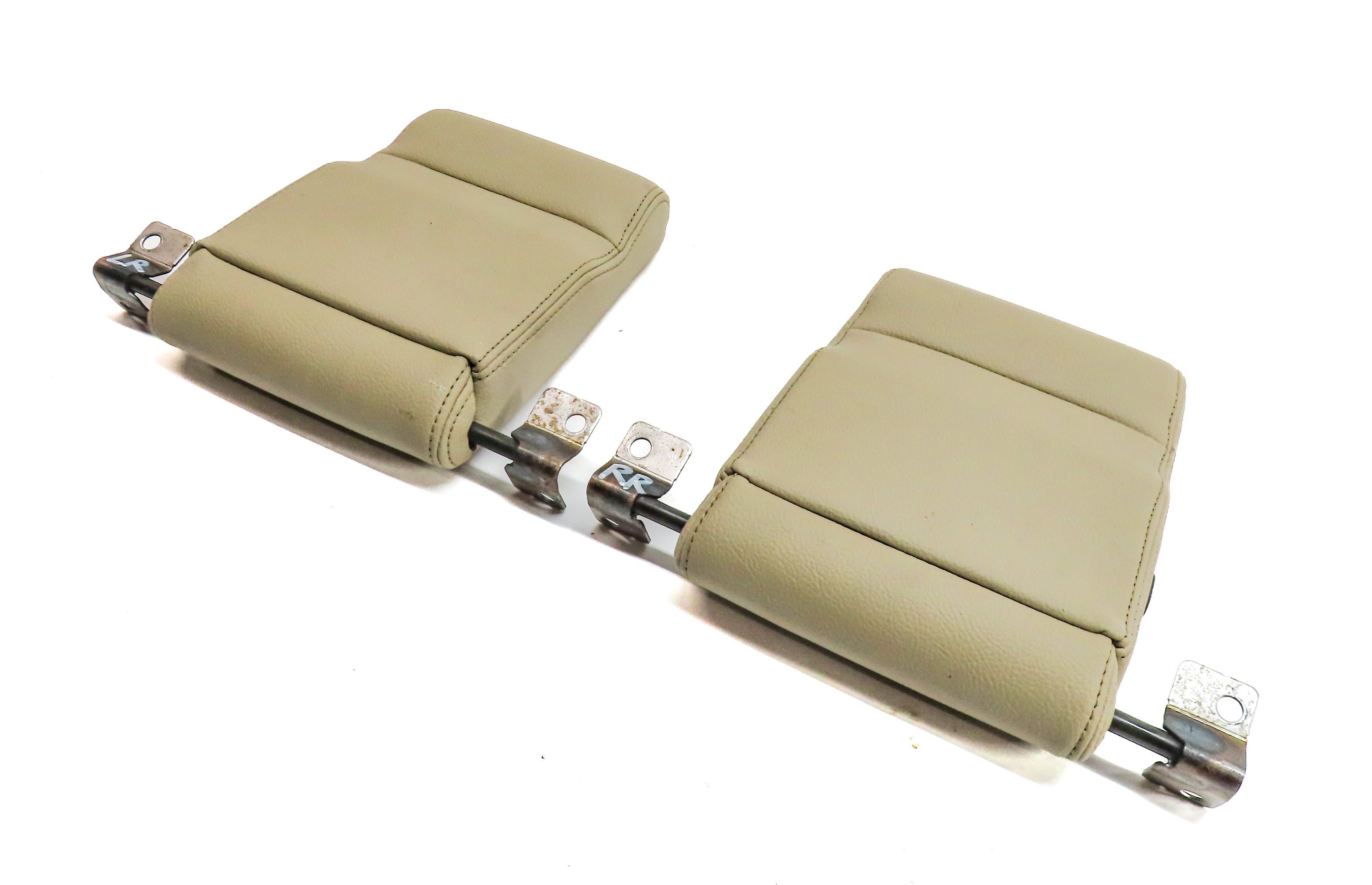 2011-2016 LAND ROVER LR4 L319 REAR THIRD 3RD ROW HEADREST SET/2 (Almond) — exact item pictured