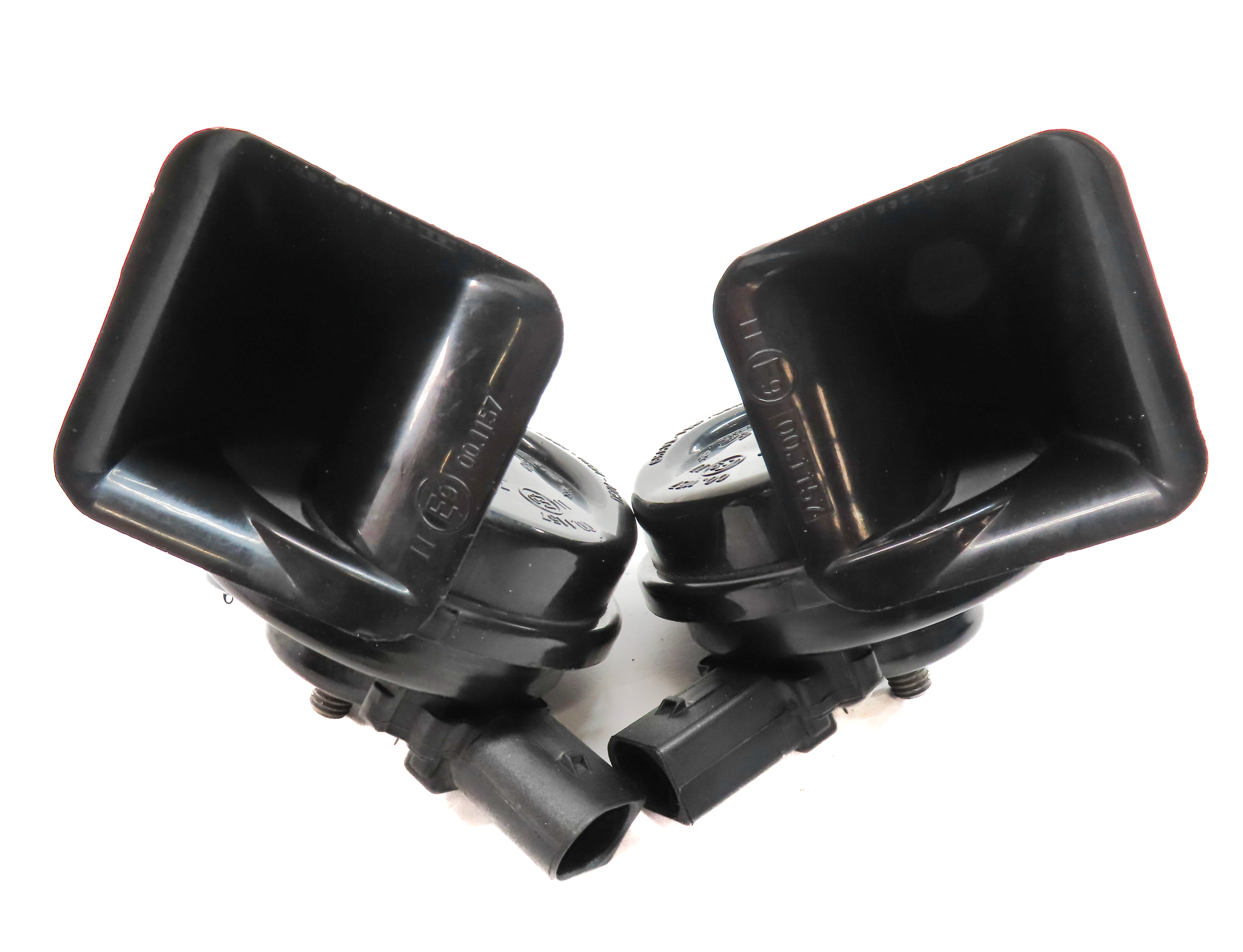 2017-2024 AUDI Q7 (4M) HIGH & LOW TONE NOTE ALERT HORN SET/2 — exact item pictured