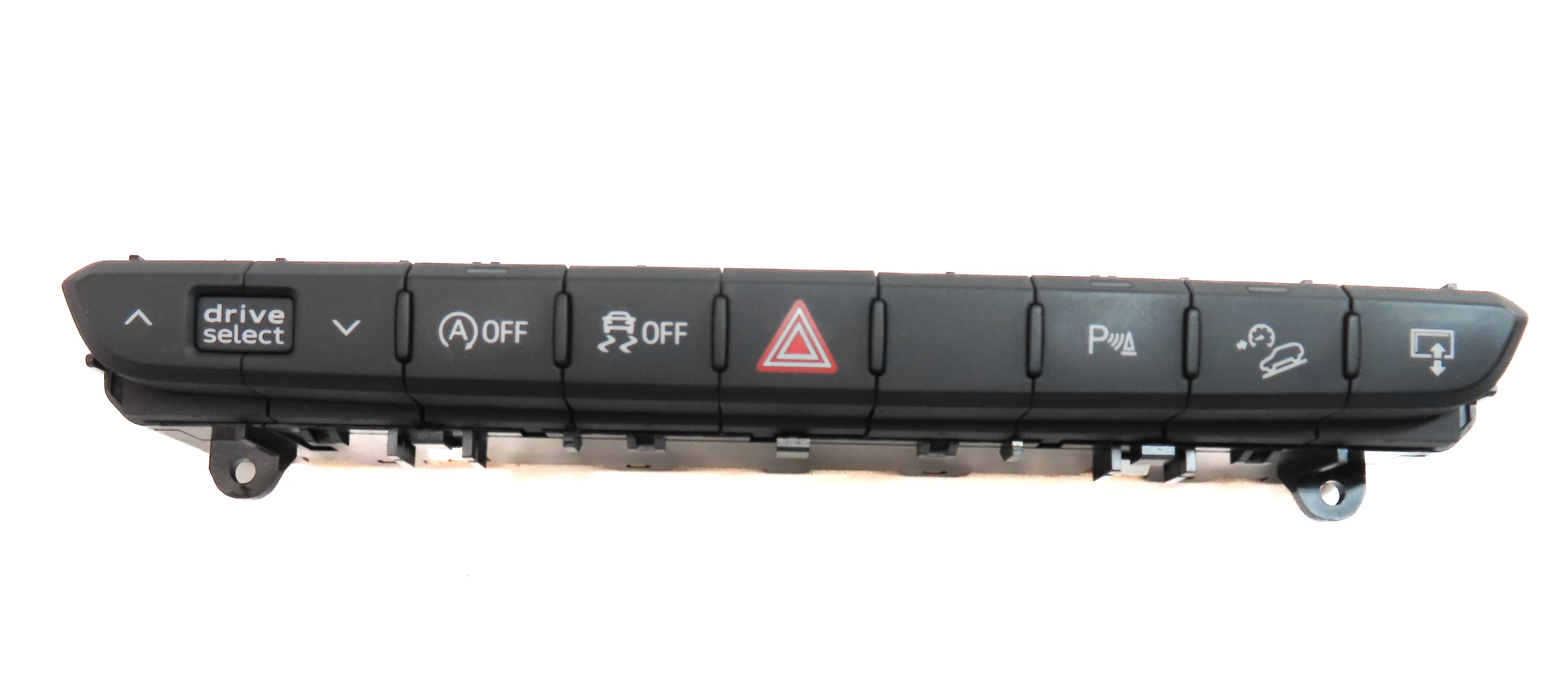 17 AUDI Q7 4M PARK ASSIST HILL DESCENT AUTO START TRACTION CONTROL HAZARD PANEL — exact item pictured
