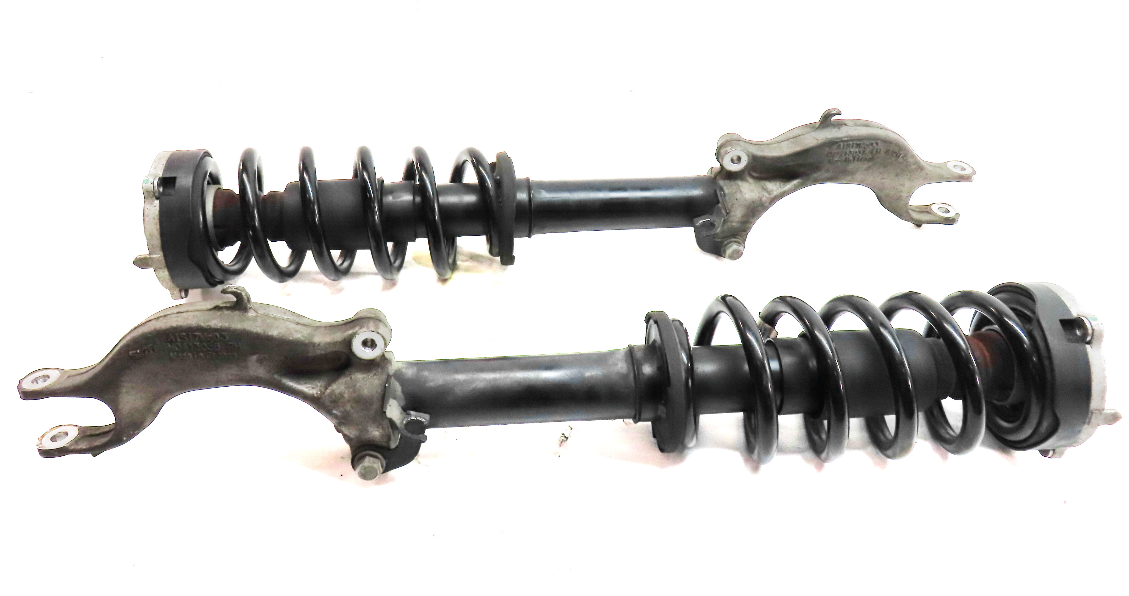 2017-2020 AUDI Q7 (4M) FRONT LEFT & RIGHT SUSPENSION SHOCK STRUT SET-2 — exact item pictured