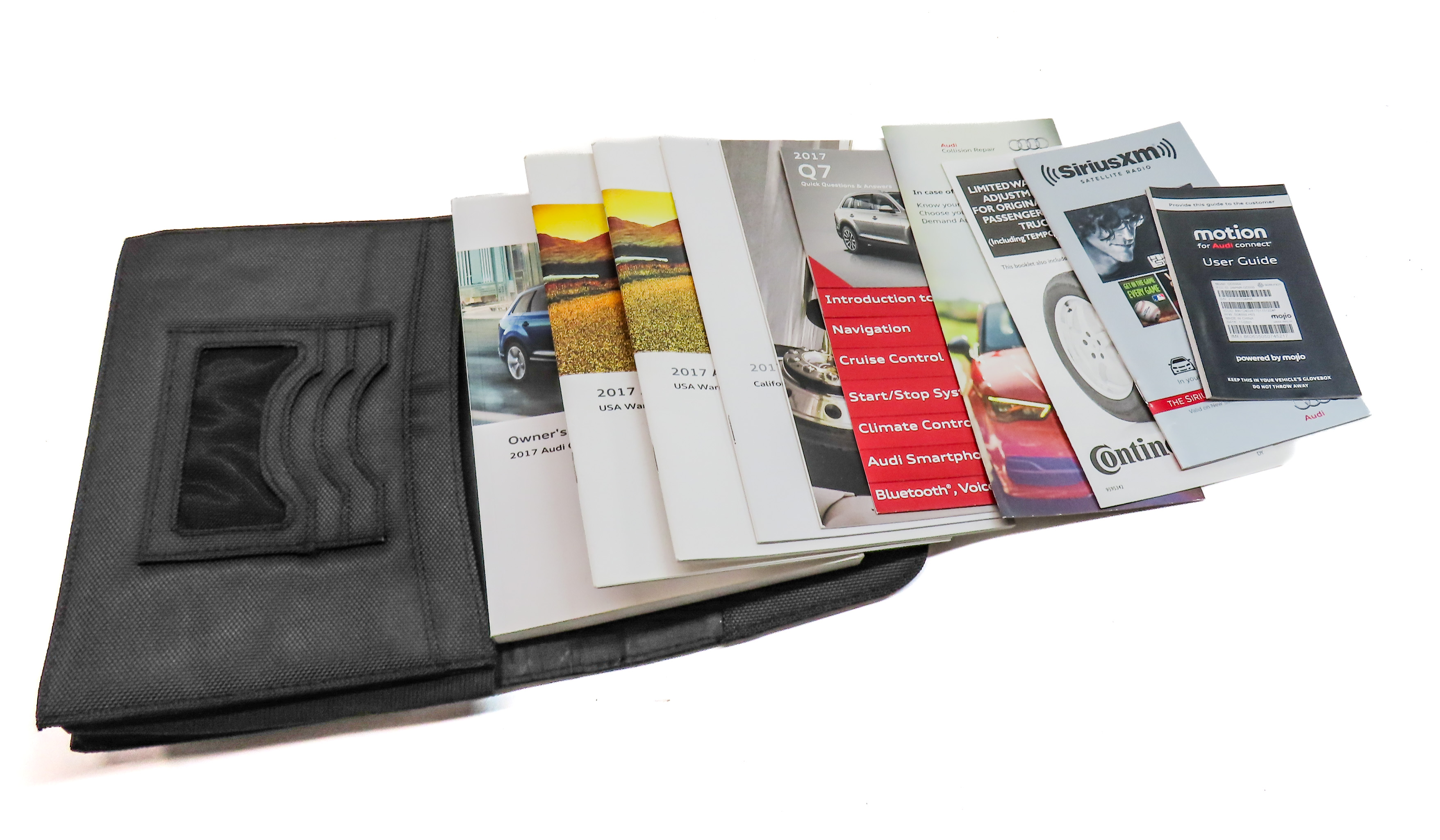 2017 AUDI Q7 (4M) 3.0L SUPER (CREC) OWNERS MANUAL BOOKLET SET w/ CASE — exact item pictured