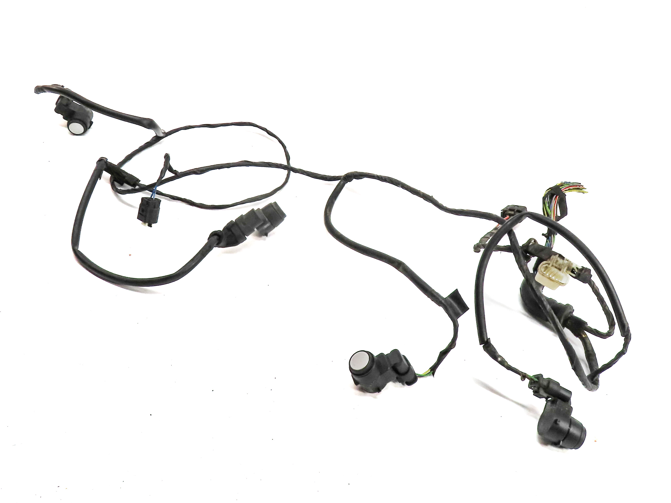 14 BMW X1 (E84) REAR PARK ASSIST PDC DISTANCE CONTROL WIRE SENSOR SET/4 (Silver) — exact item pictured