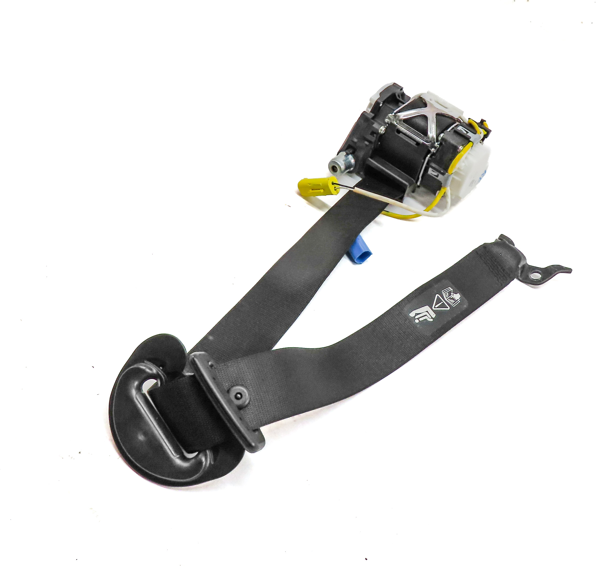 2012-2015 BMW X1 (E84) RIGHT FRONT PASSENGER SEATBELT BUCKLE RETRACTOR (Black) — exact item pictured