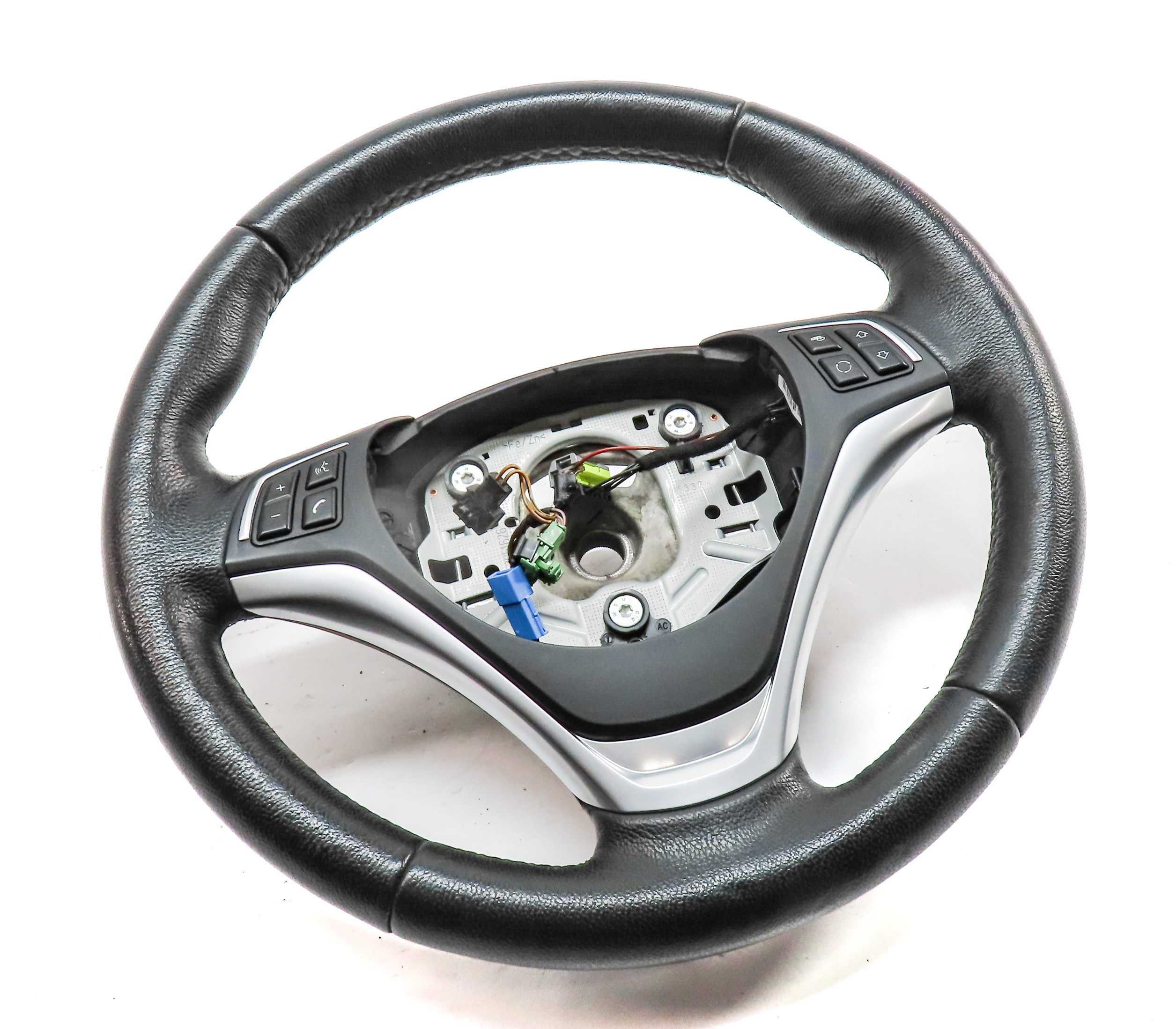 09-15 BMW 128i 135i 1M 328i 335i X1 DRIVER HEATED SPORT STEERING WHEEL (Black) — exact item pictured