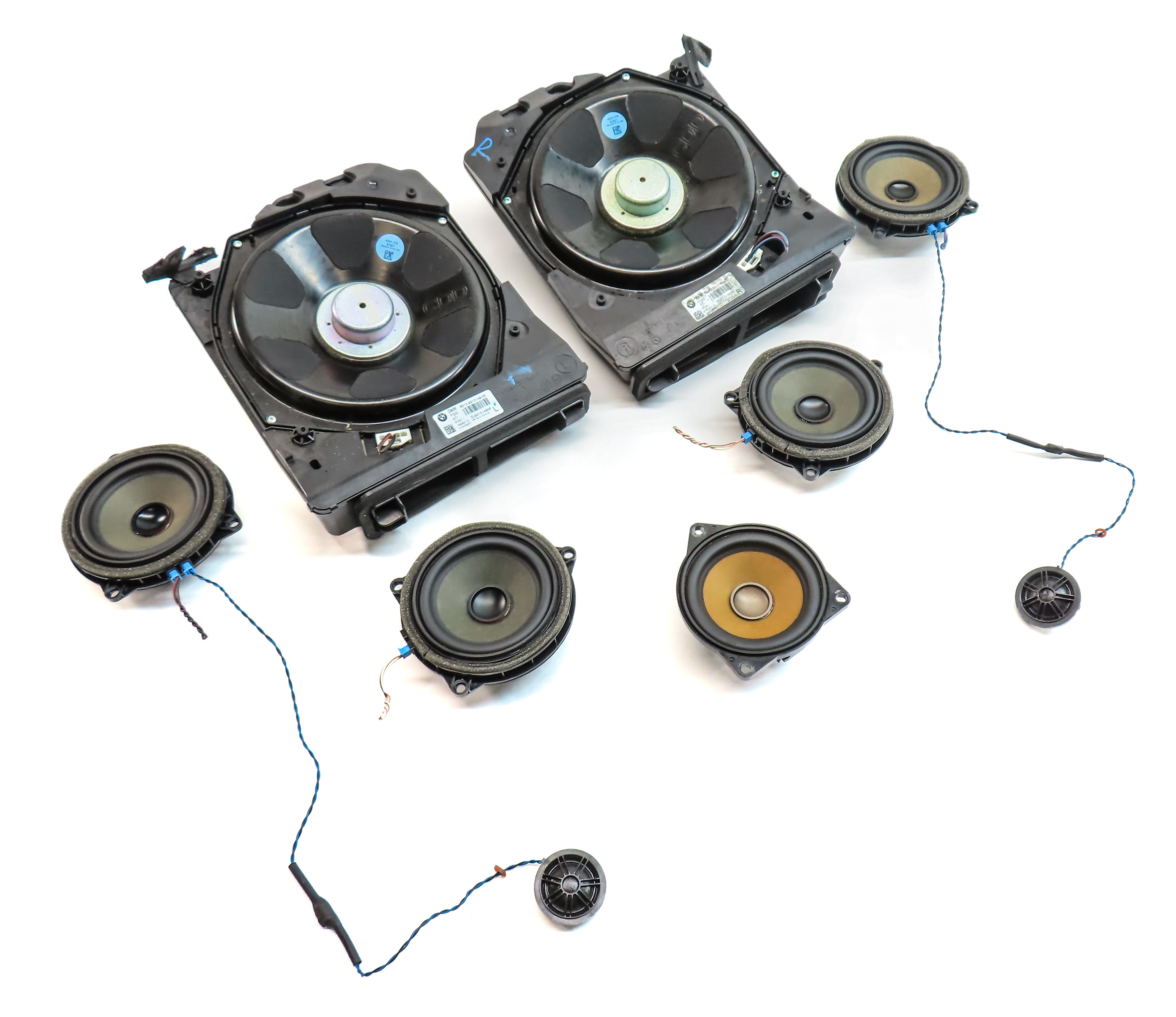 2013 BMW ACTIVE HYBRID 3 (F30) RADIO STEREO AUDIO SOUND SYSTEM SPEAKER SET/9 — exact item pictured