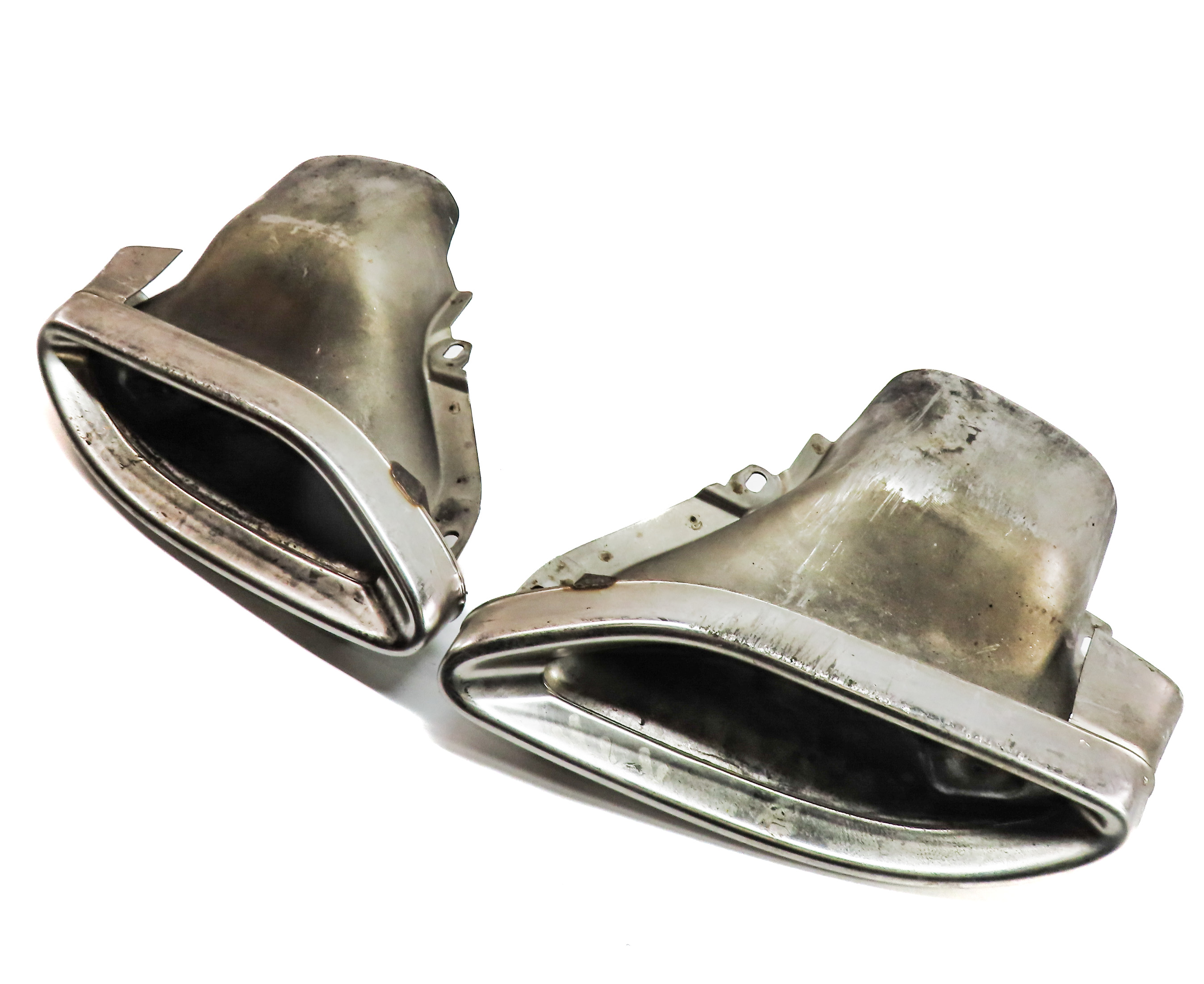 2015 MERCEDES C300 (W205) 2.0L REAR MUFFLER EXHAUST TIP SET/2 (CHROME) — exact item pictured
