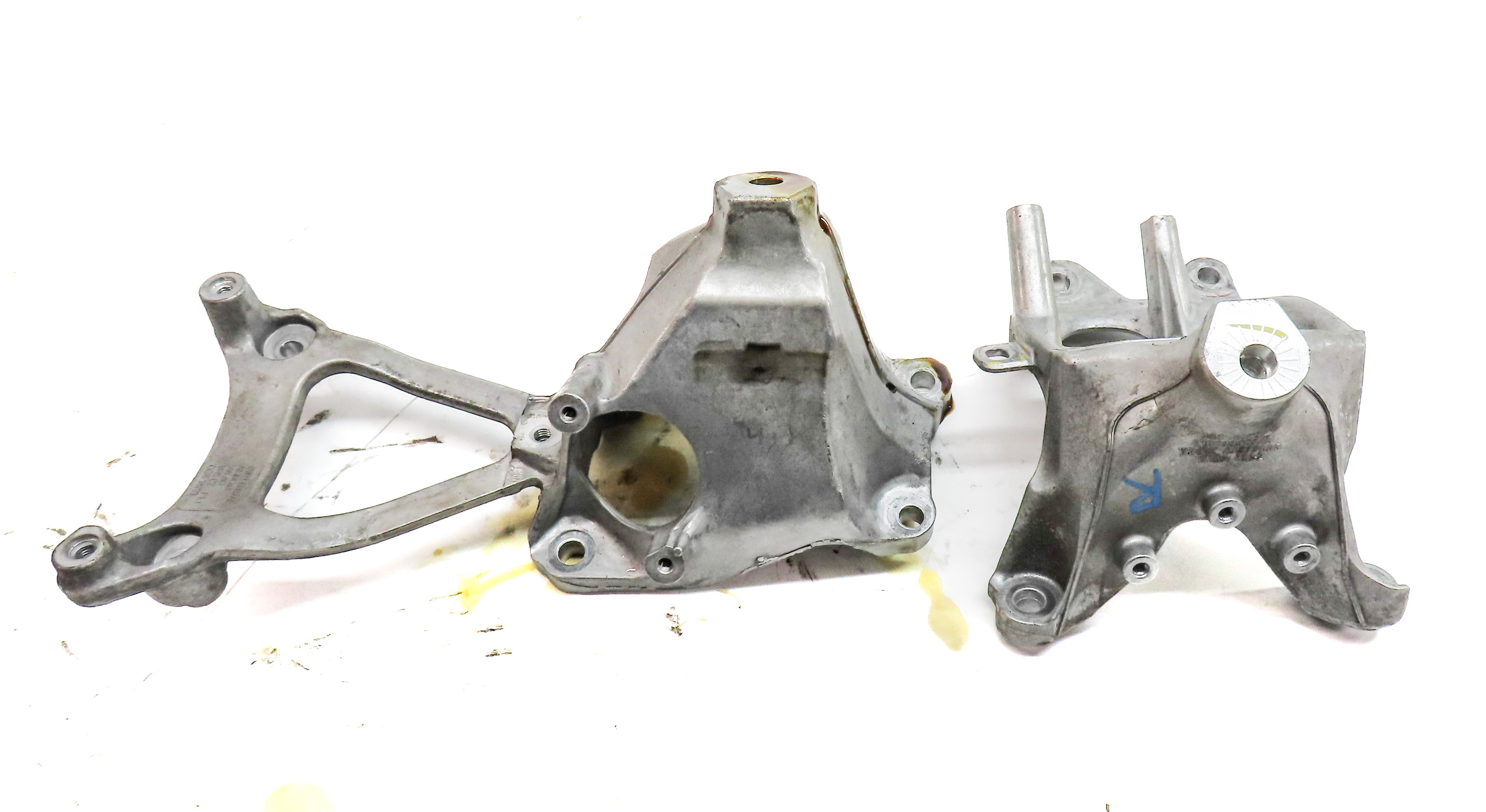 2017 AUDI Q7 (4M) 3.0L SUPER (CREC) ENGINE MOTOR MOUNT SUPPORT BRACKET SET/2 — exact item pictured