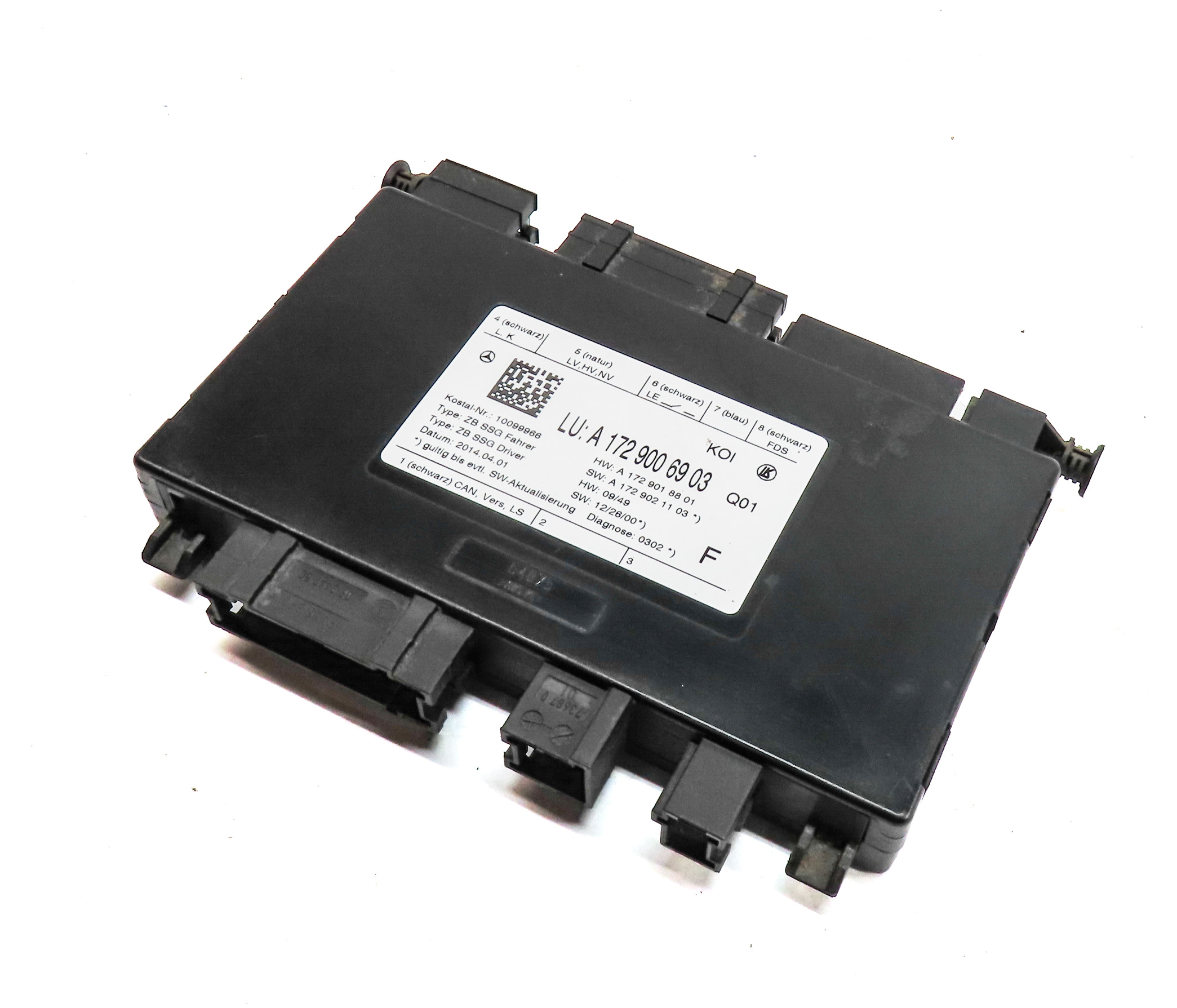 2014 MERCEDES GLK350 (X204) FRONT LEFT DRIVER SEAT CONTROL MODULE — exact item pictured