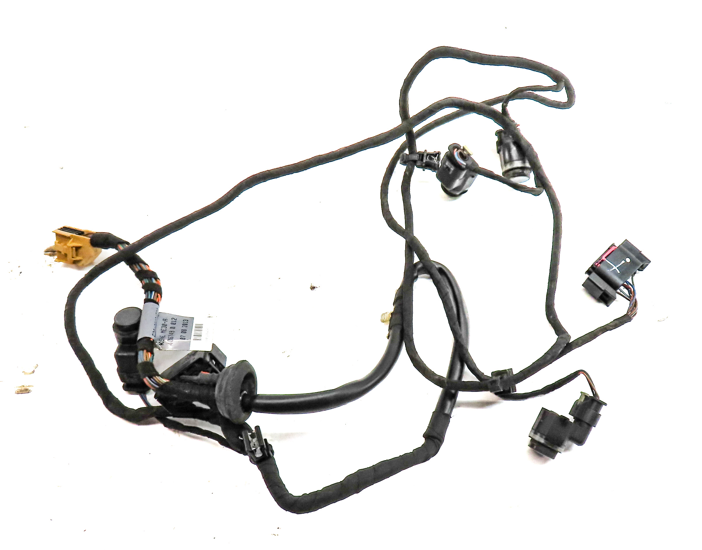 14 AUDI S5 COUPE (B8 8T) REAR PARK ASSIST PDC DISTANCE CONTROL WIRE SENSOR SET/4 — exact item pictured