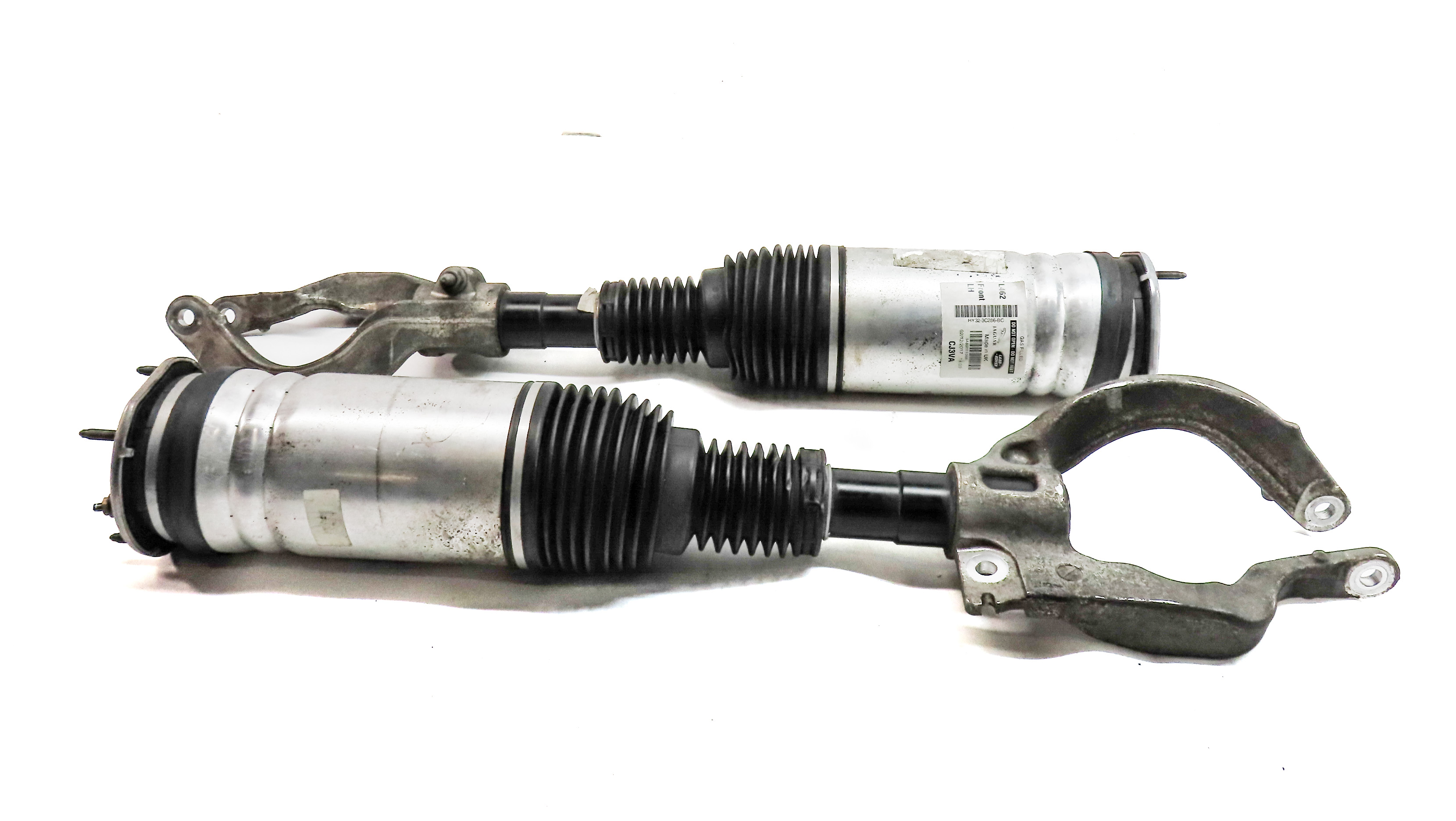 17-18 ROVER DISCOVERY (L462) FRONT LEFT & RIGHT AIR SUSPENSION SHOCK STRUT SET/2 — exact item pictured
