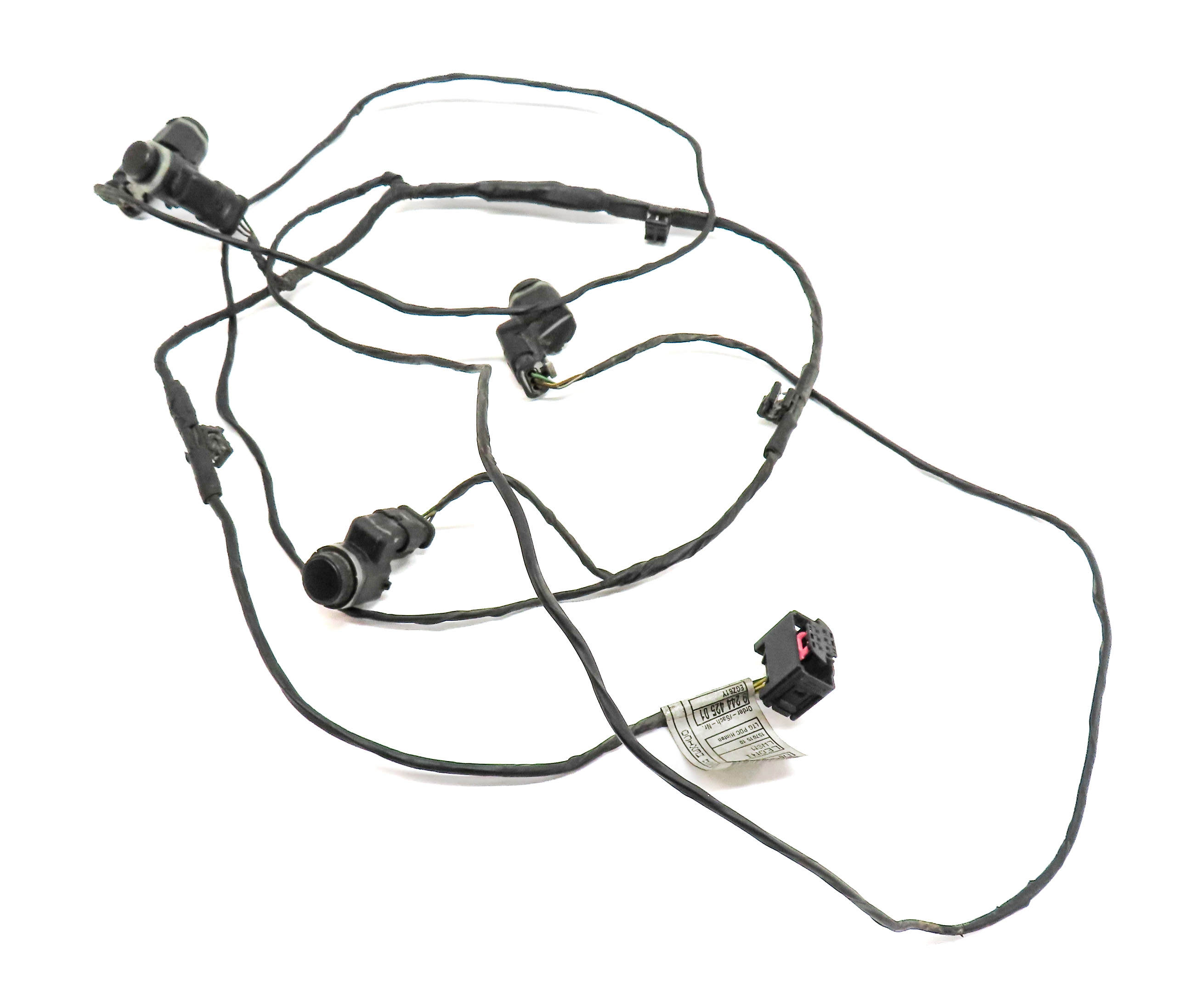 2011 BMW X5 (E70) REAR PARK ASSIST PDC DISTANCE CONTROL WIRE SENSOR SET/4 — exact item pictured