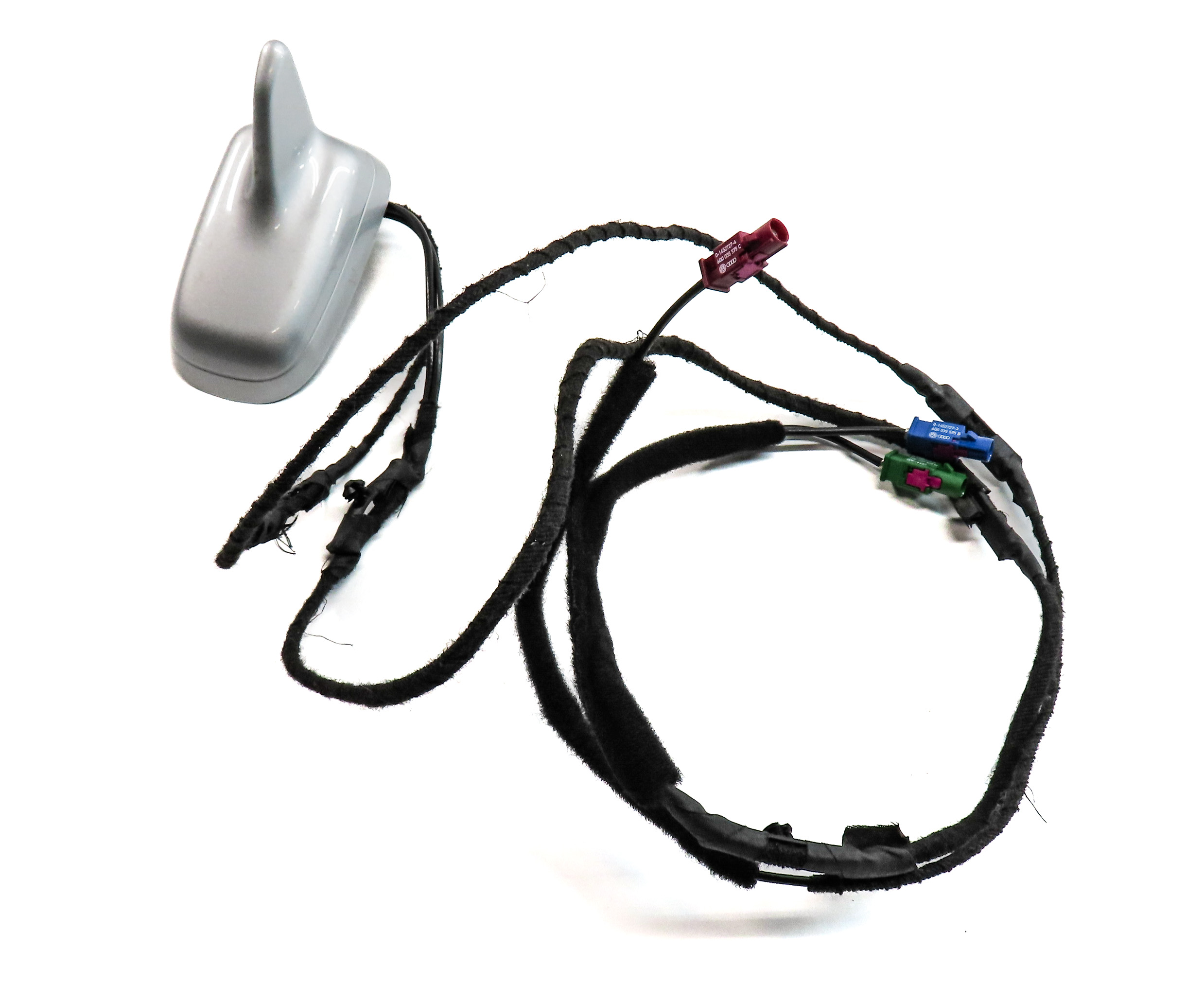 08-12 AUDI A5 (B8 8T) AM/FM PHONE SOS RADIO STEREO SHARK ANTENNA MAST (Silver) — exact item pictured