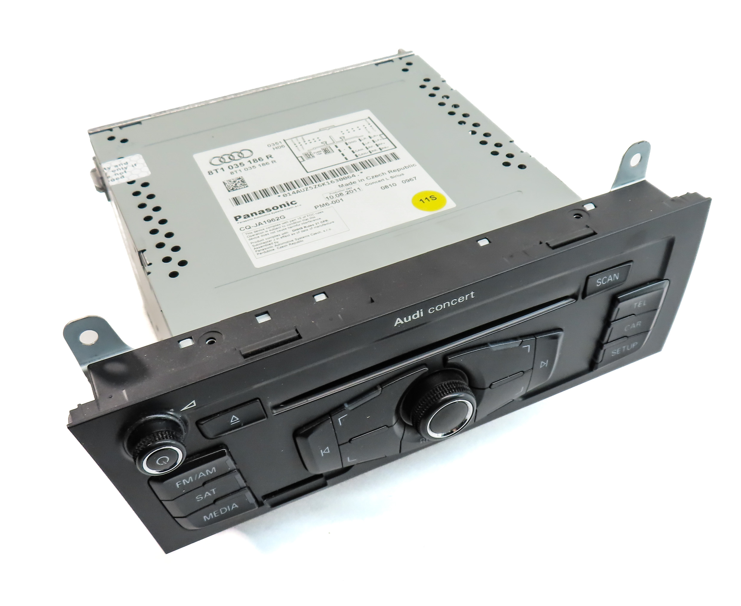 2012 AUDI A5 COUPE (B8 8T) FRONT AM FM RADIO CD NAVIGATION HEAD CONTROL UNIT — exact item pictured