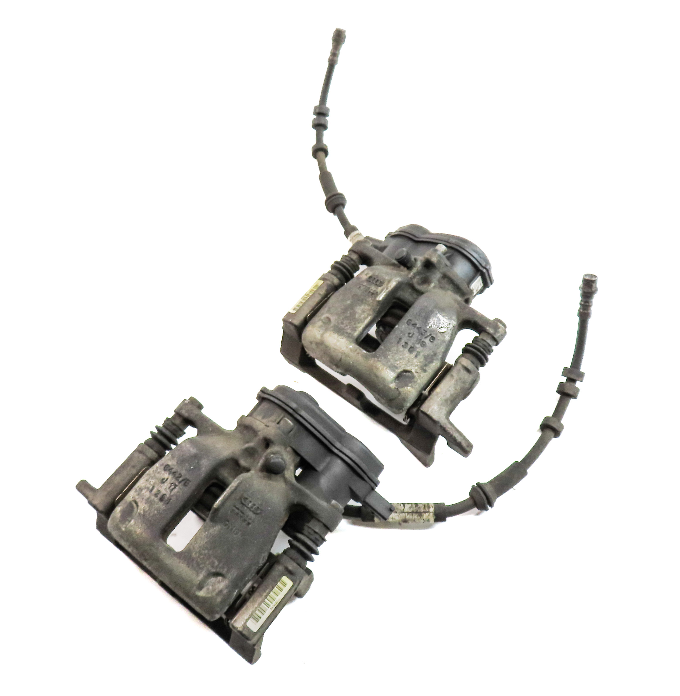 09-17 AUDI A4 A5 Q5 (B8 8K 8T 8R) REAR LEFT & RIGHT BRAKE CALIPER SET w/ACTUATOR — exact item pictured