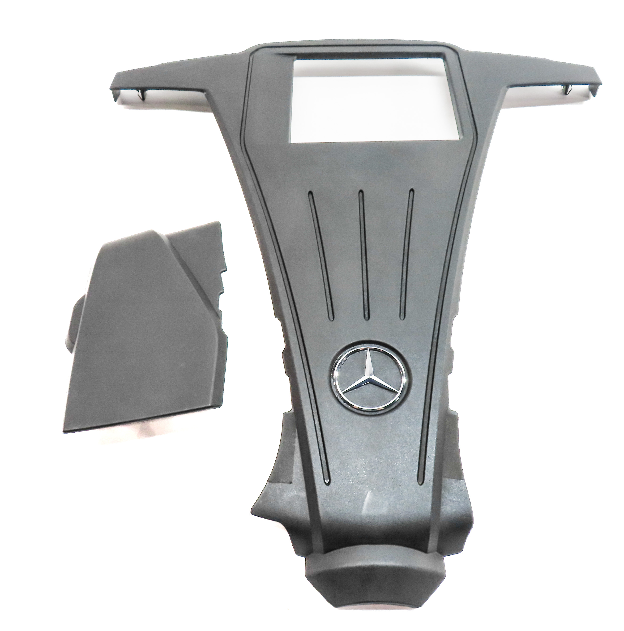 11-20 MERCEDES CL E GL ML S CLASS (W166 X166 C216) 4.6L ENGINE COVER TRIM SET 2 — exact item pictured