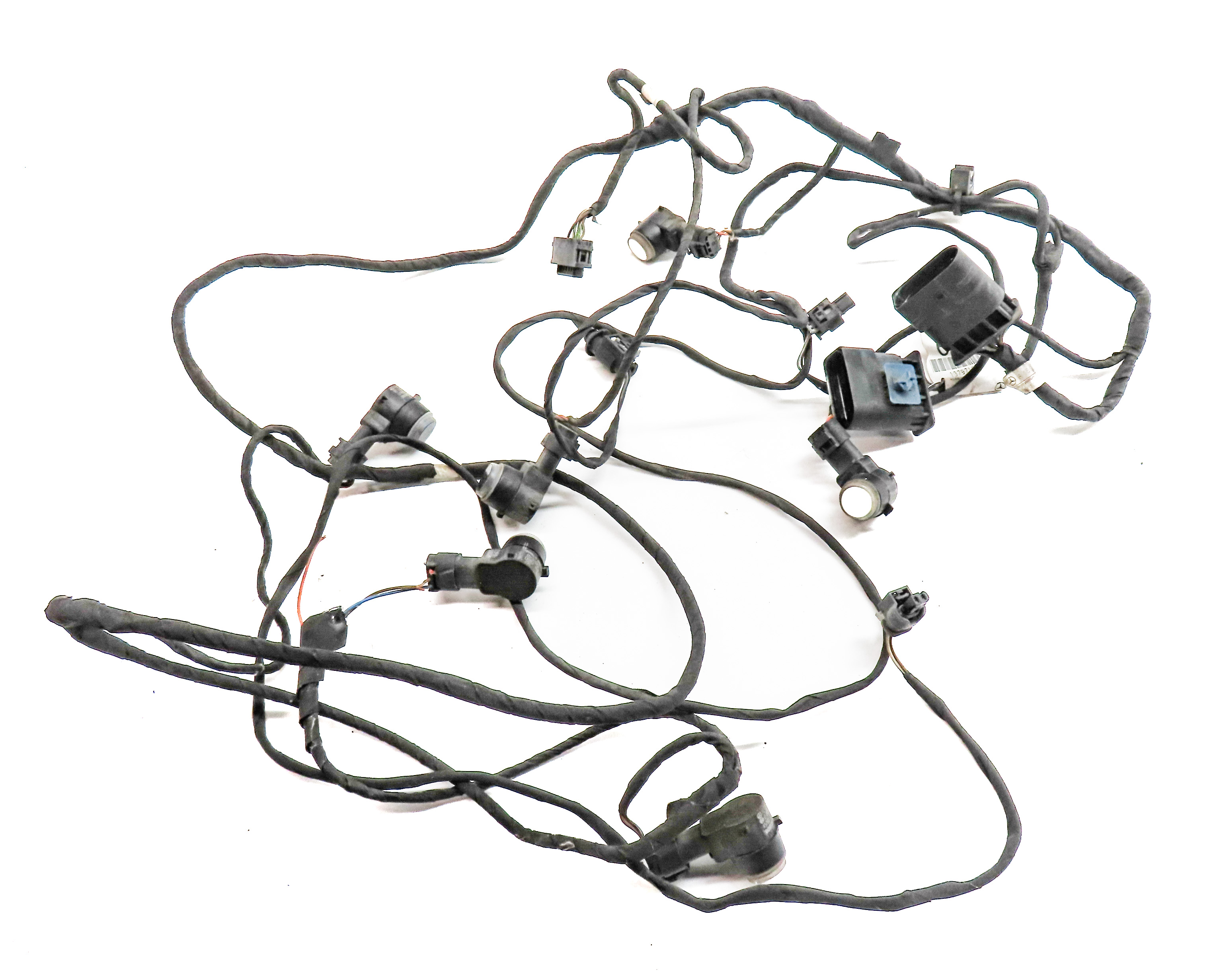 2014 MERCEDES GL450 (X166) FRONT PARK ASSIST PDC DISTANCE CONTROL SENSOR SET/6 — exact item pictured