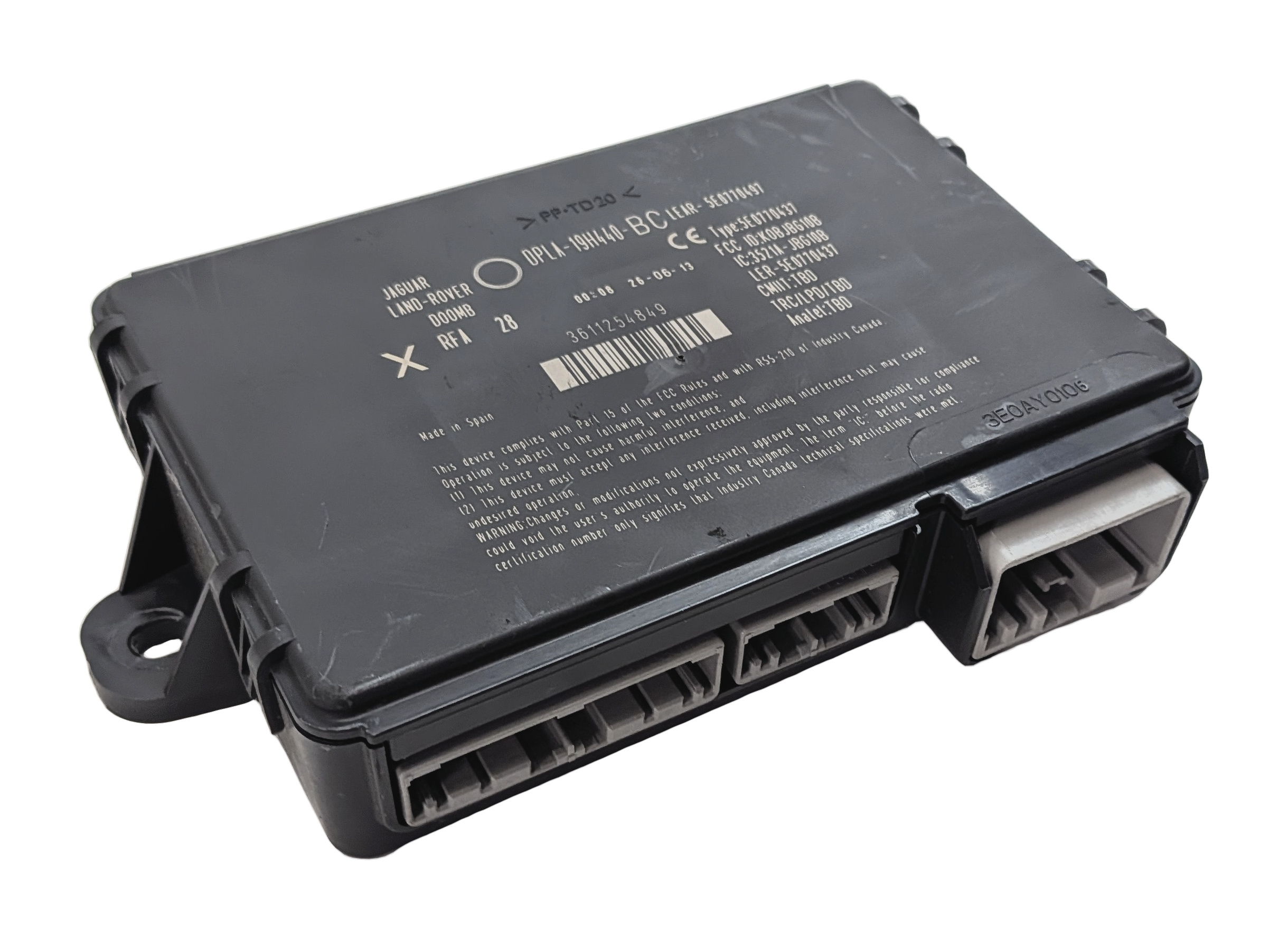 2012-2015 LAND RANGE ROVER LR4 EVOQUE (L319 L538) THEFT LOCKING CONTROL MODULE — exact item pictured