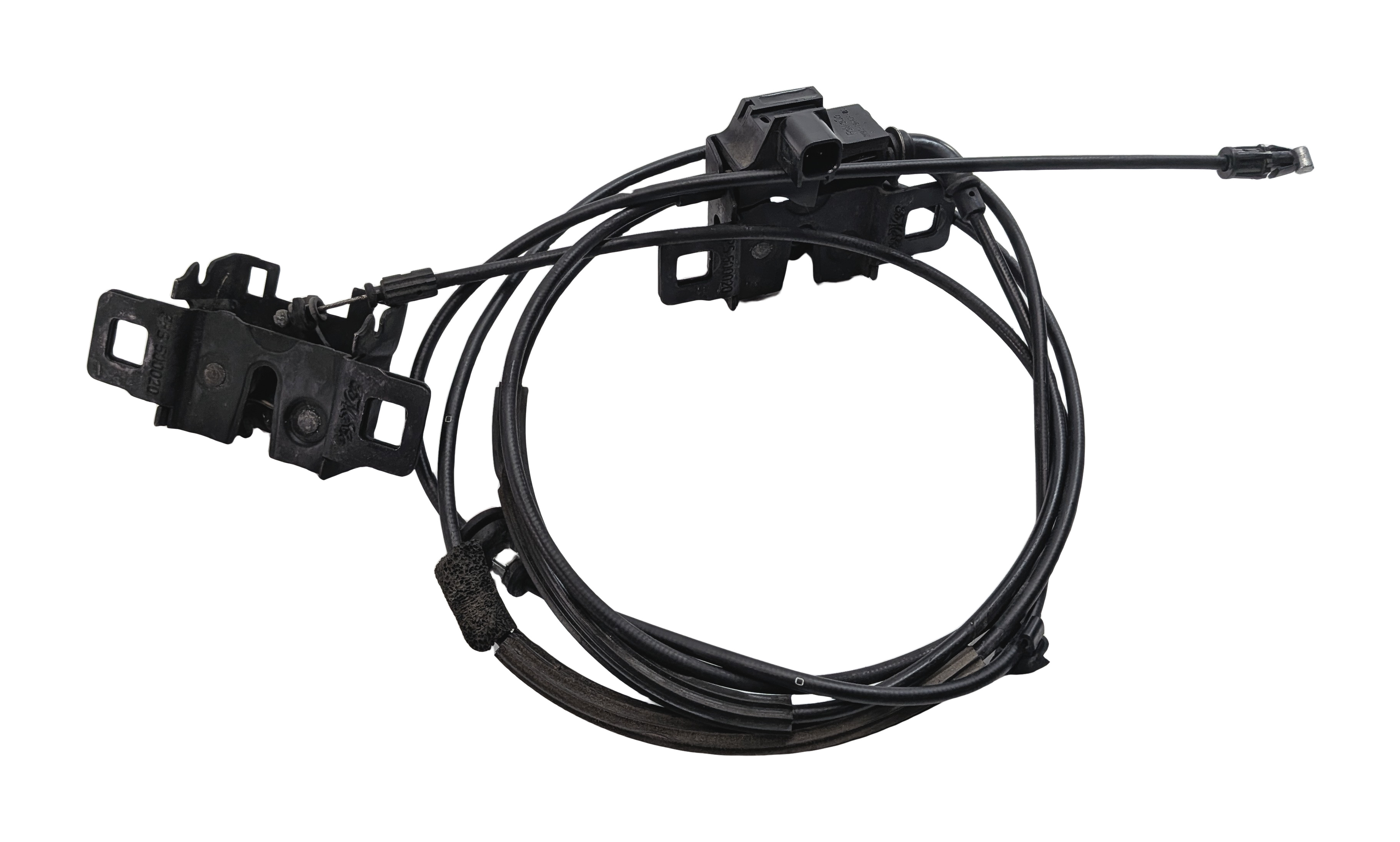 2013 RANGE ROVER EVOQUE (L538) FRONT HOOD BONNET LID LOCK LATCH CABLE SET — exact item pictured