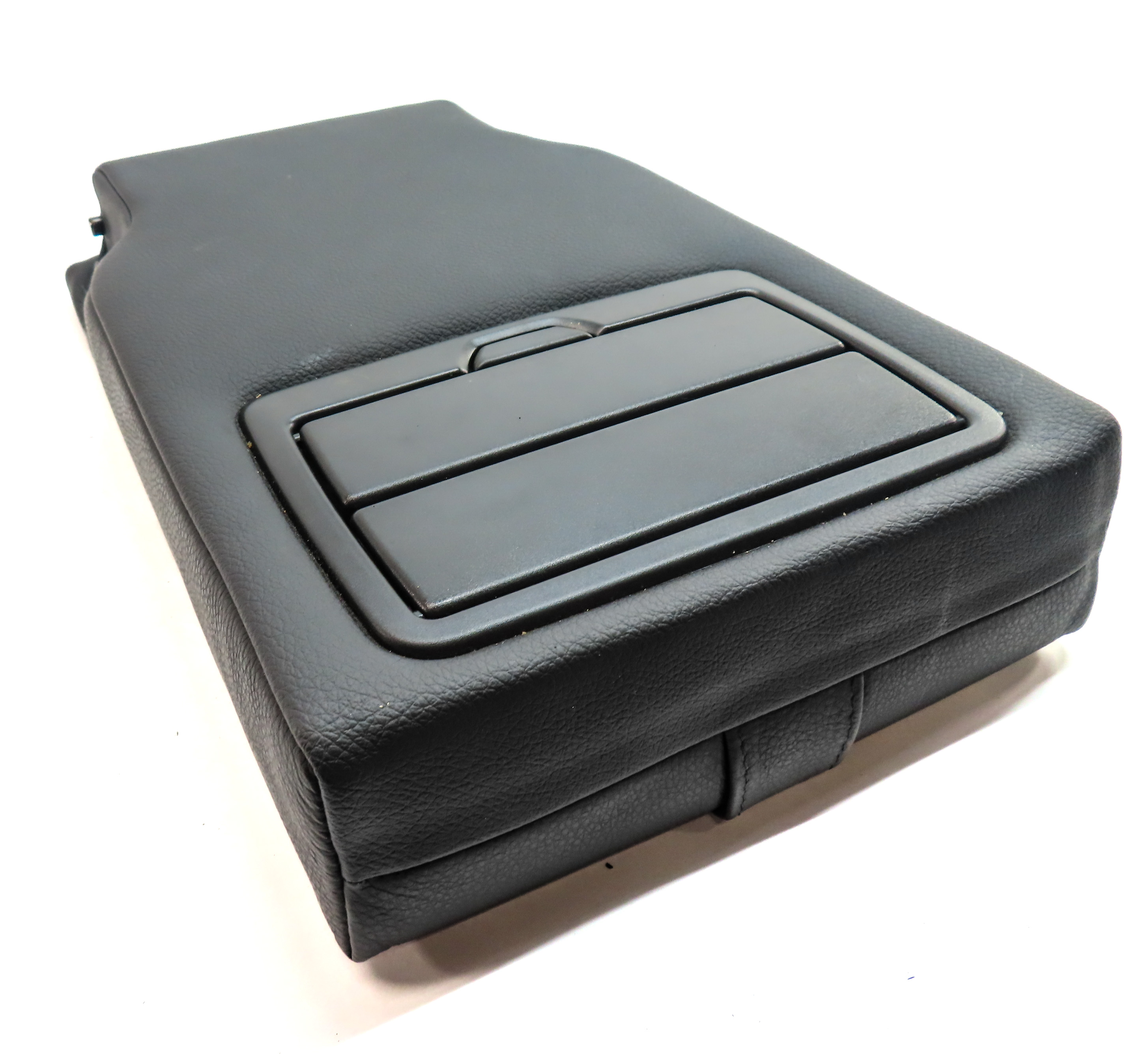 14-18 BMW X5 (F15) REAR CENTER SEAT FOLDING ARMREST CONSOLE CUP HOLDER (Black) — exact item pictured